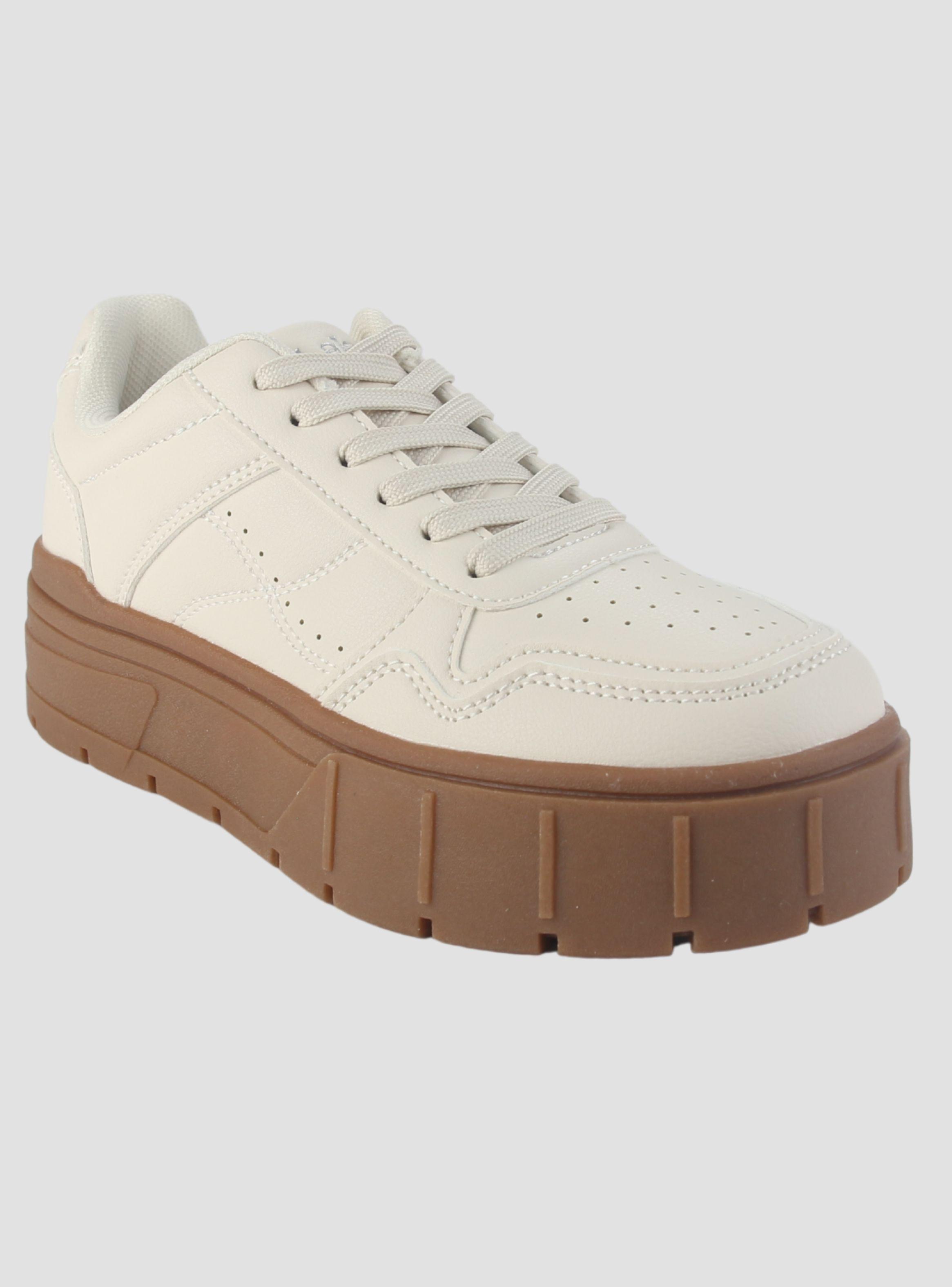 Zapatilla Chalada Mujer Troya-4 Beige Urbano-2