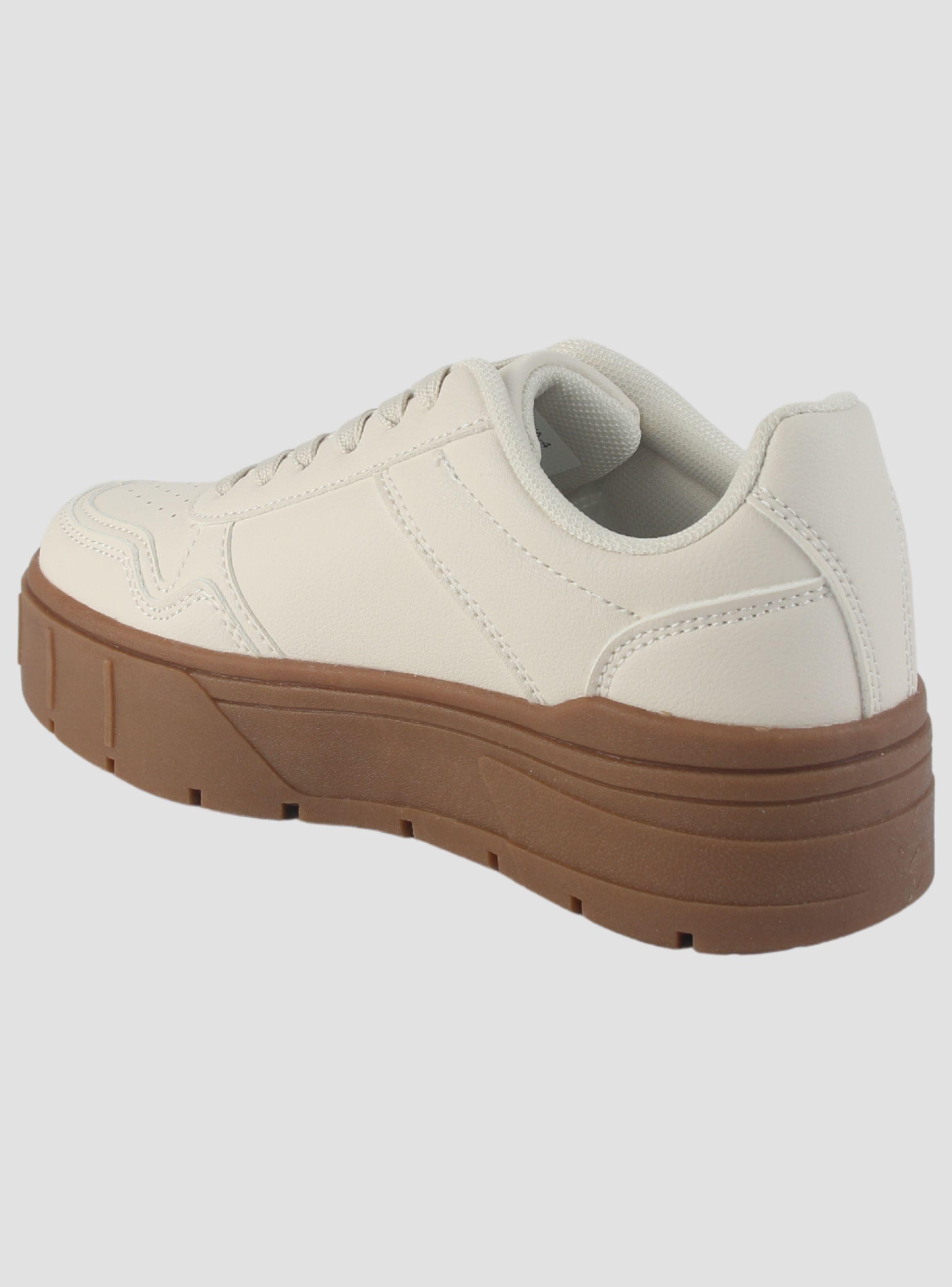 Zapatilla Chalada Mujer Troya-4 Beige Urbano-3