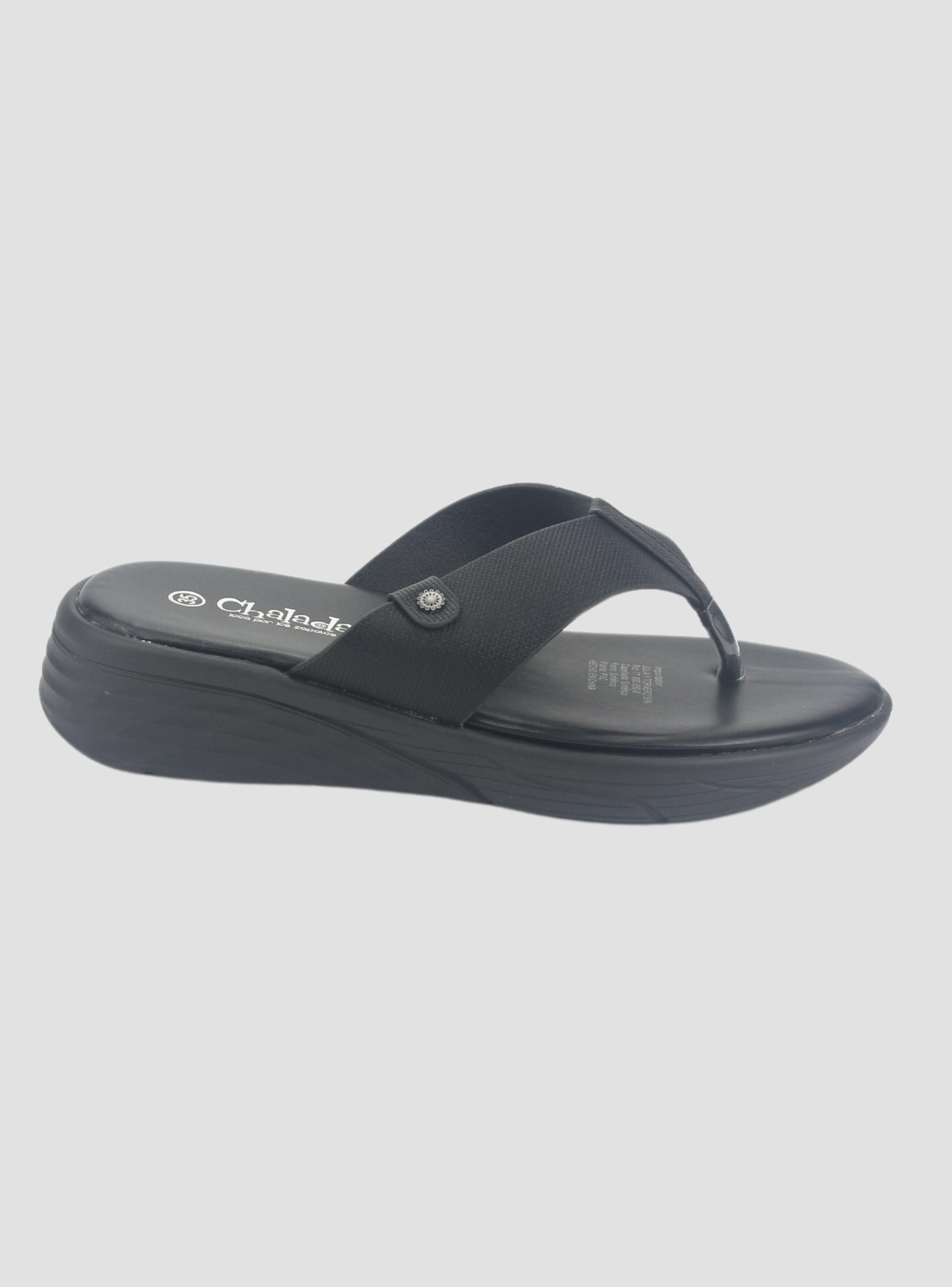 Sandalia Chalada Mujer Beni-10 Negro Casual-0