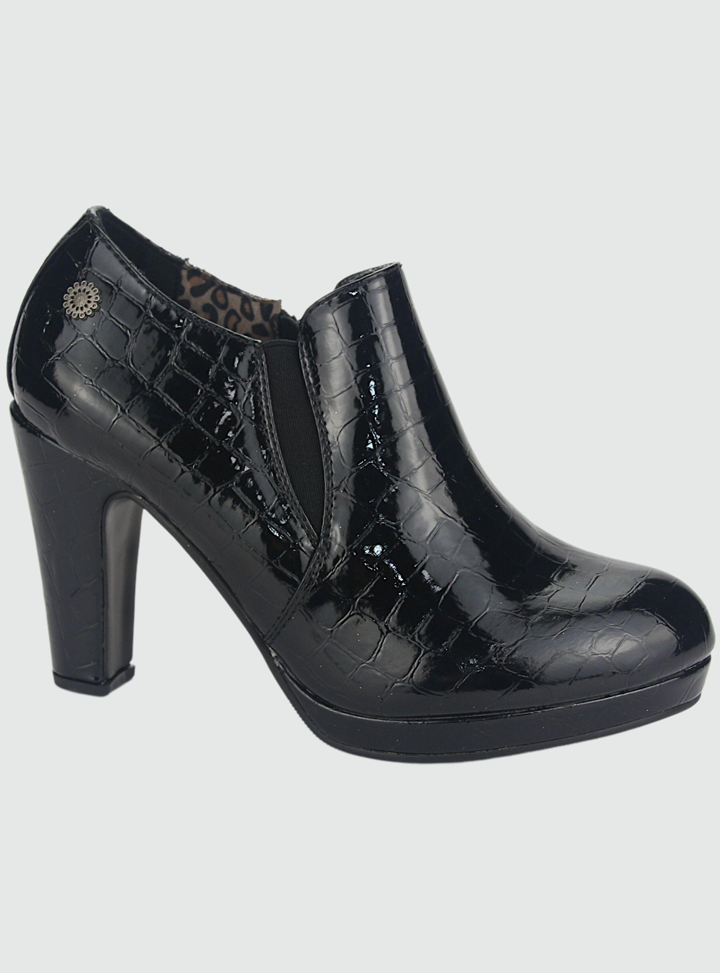 Zapato Chalada Mujer Plataform25 Negro Casual-0