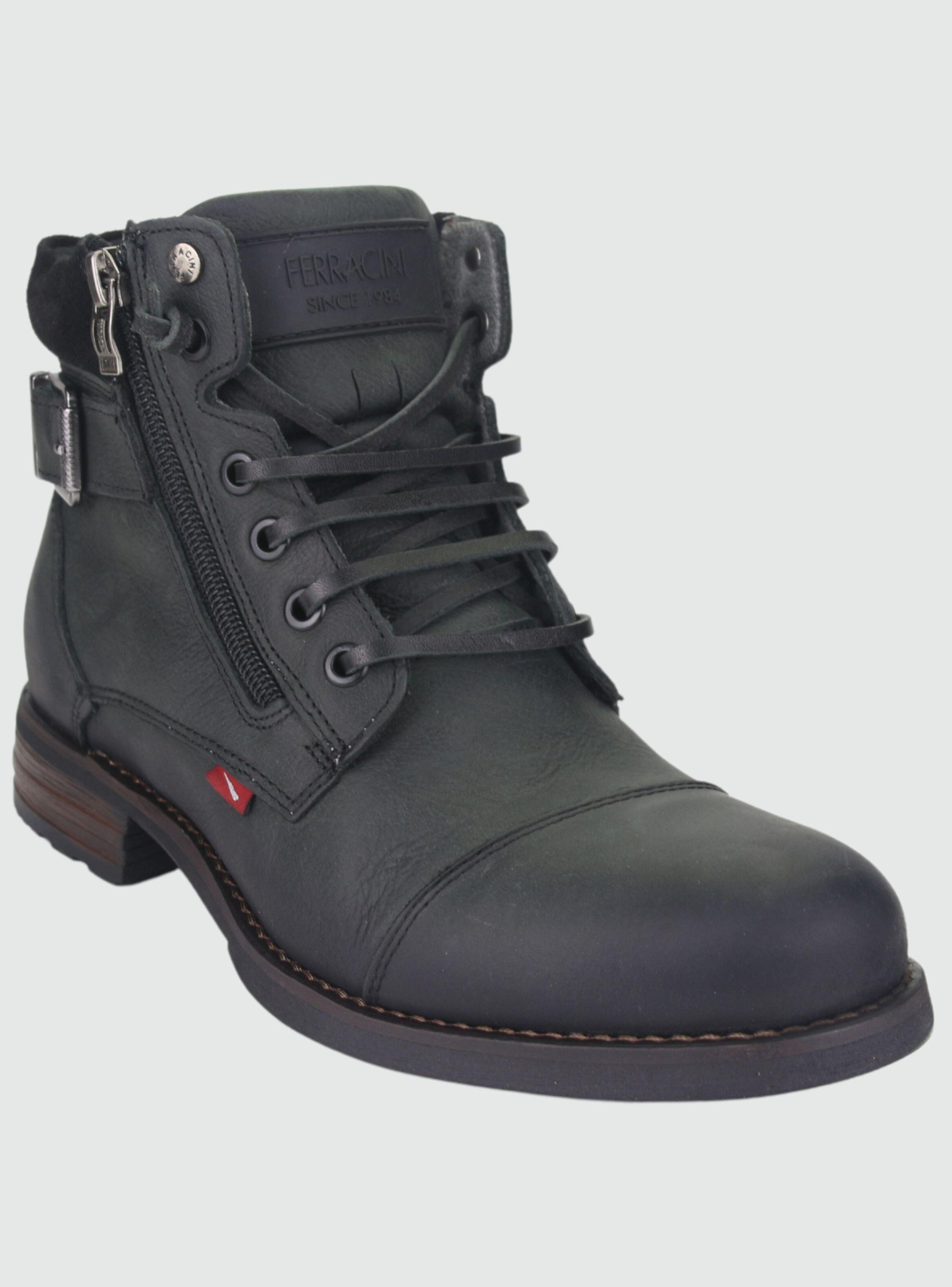 Botin Ferracini Hombre 9873 York Gris Casual-2