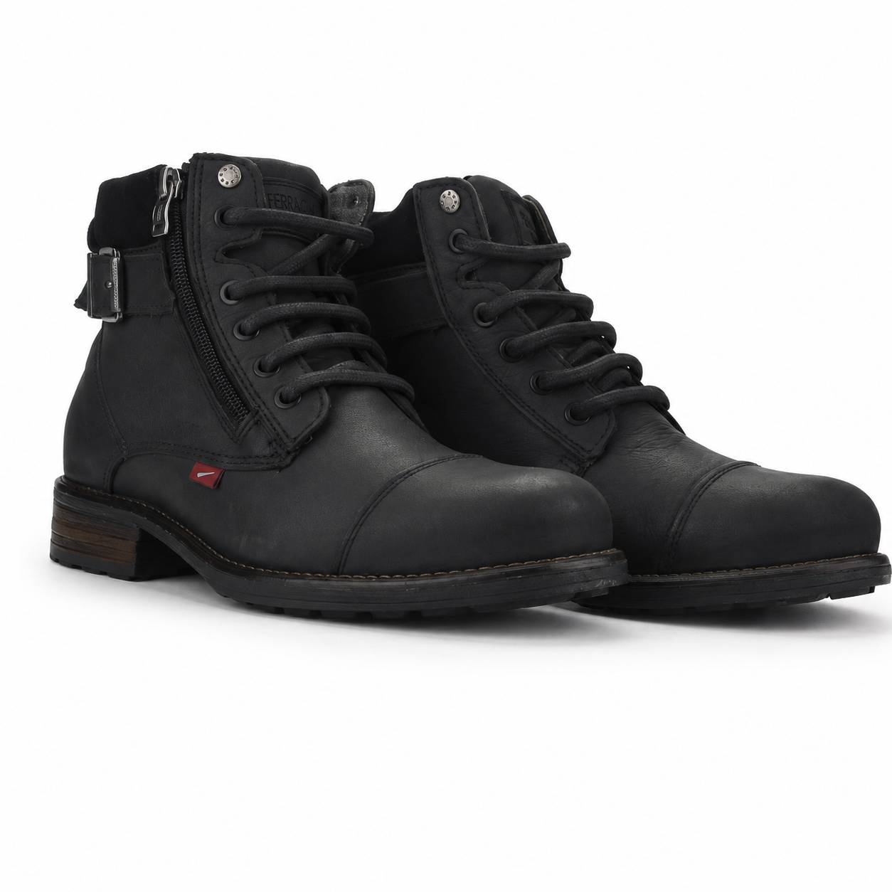 Botin Ferracini Hombre 9873 York Gris Casual-5