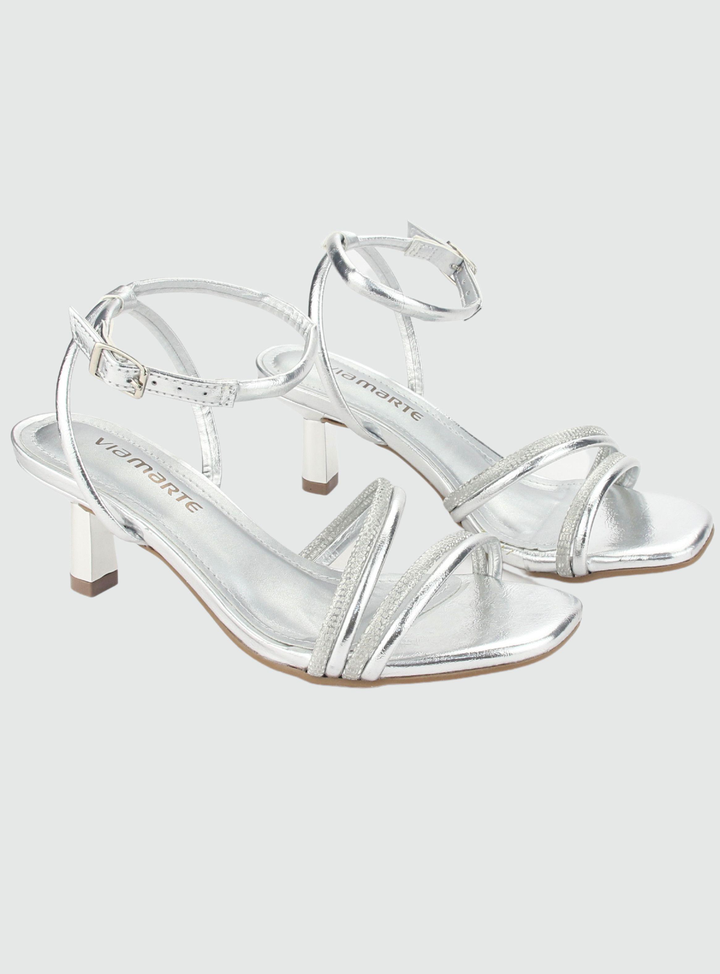 Sandalia Via Marte Mujer 23-18505 Prata Casual-3