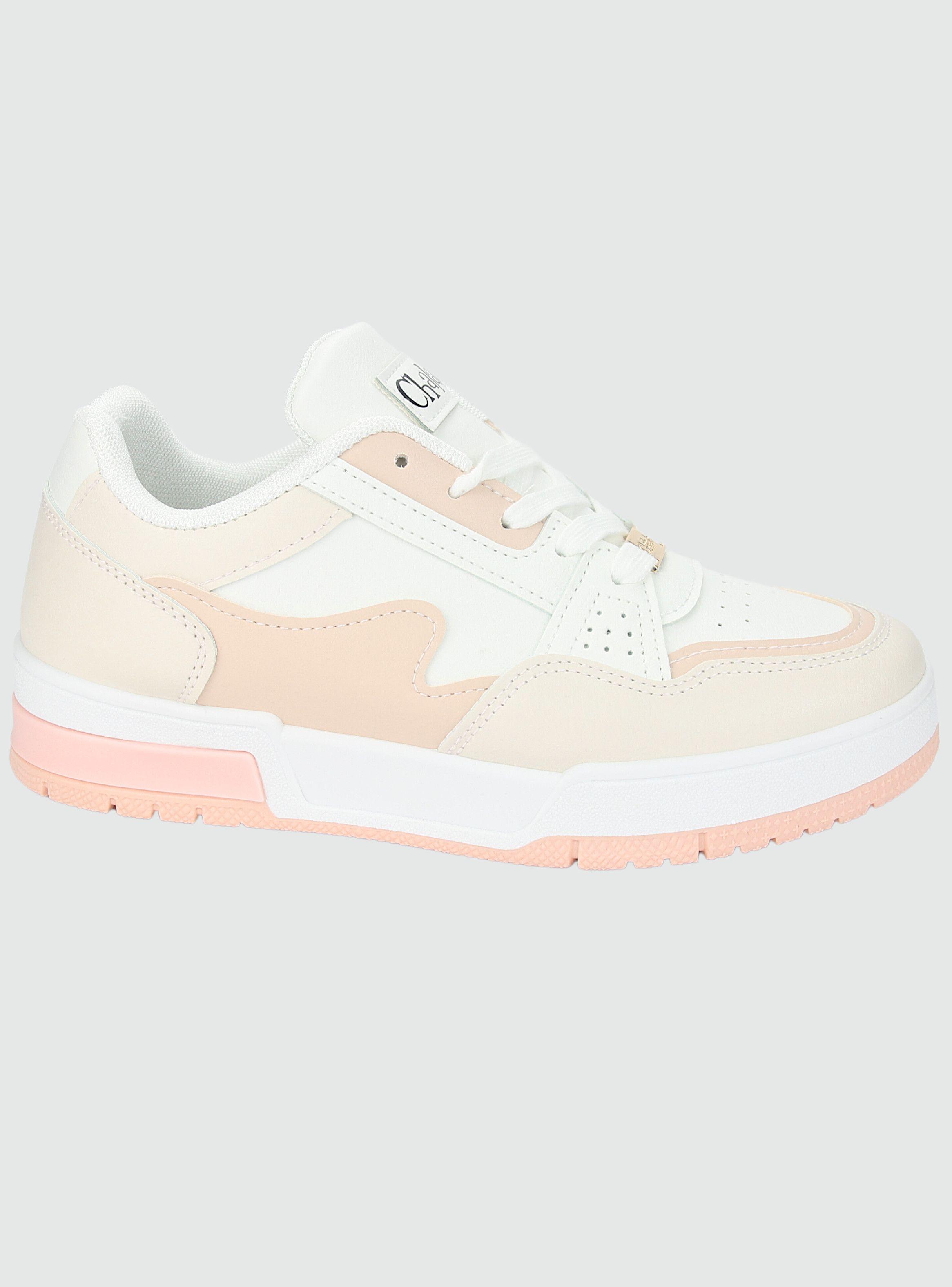 Zapatilla Chalada Mujer Joker-1 Blanco Rosado Urbano-0