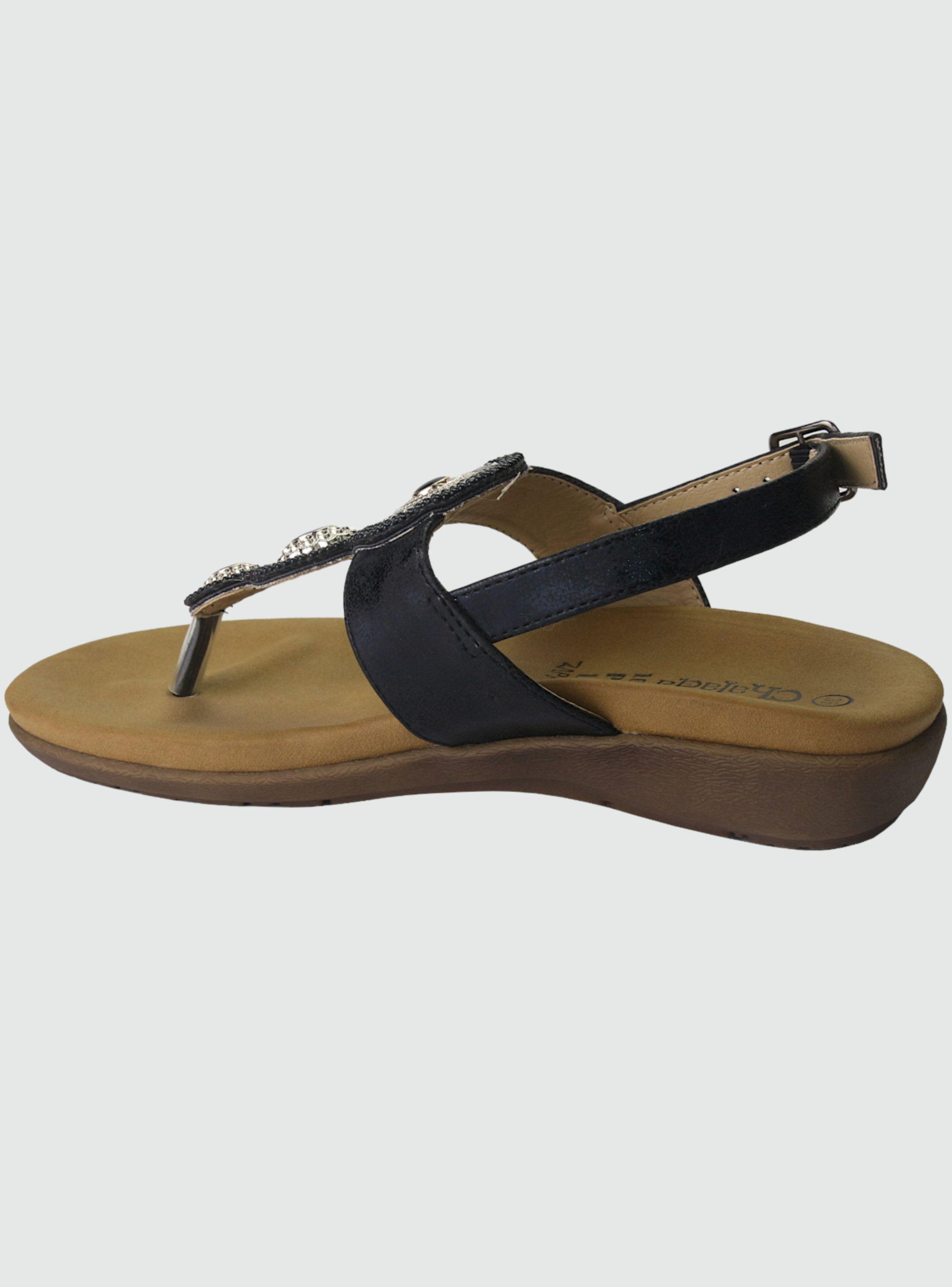 Sandalia Chalada Mujer Clara-2 Negro Moda-1