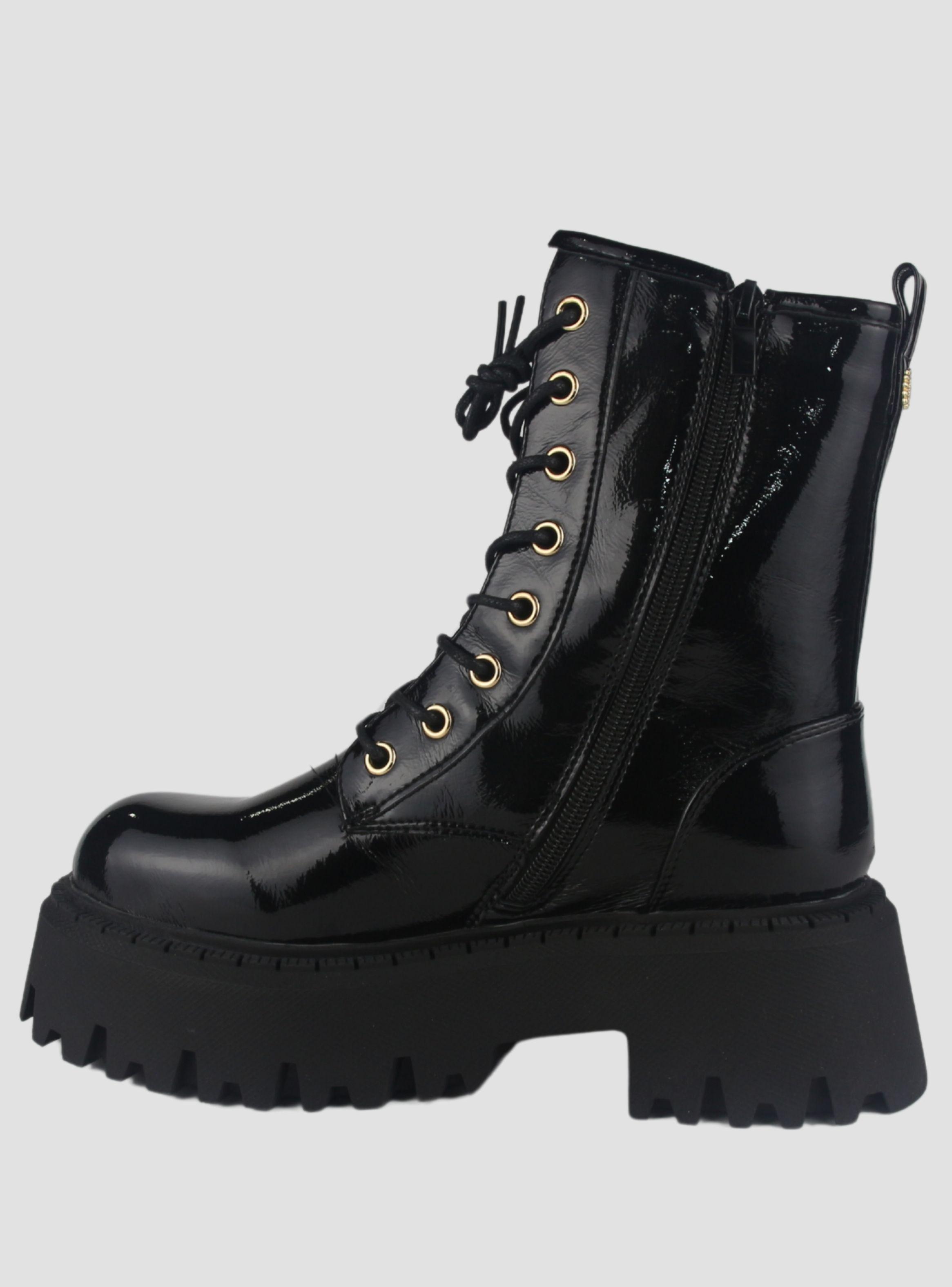 Bota Chalada Mujer Tractor-21 Negro Casual-1