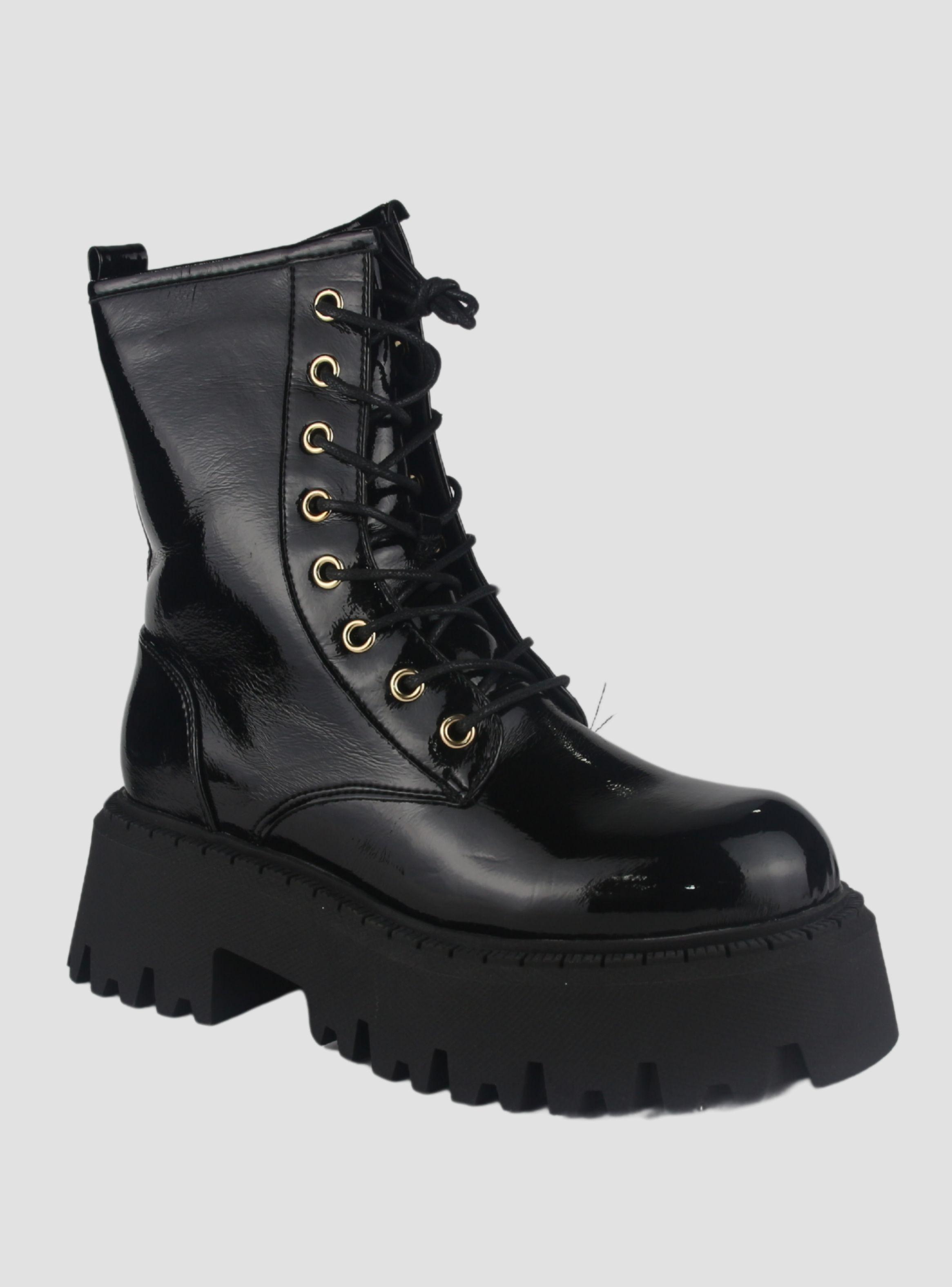Bota Chalada Mujer Tractor-21 Negro Casual-2
