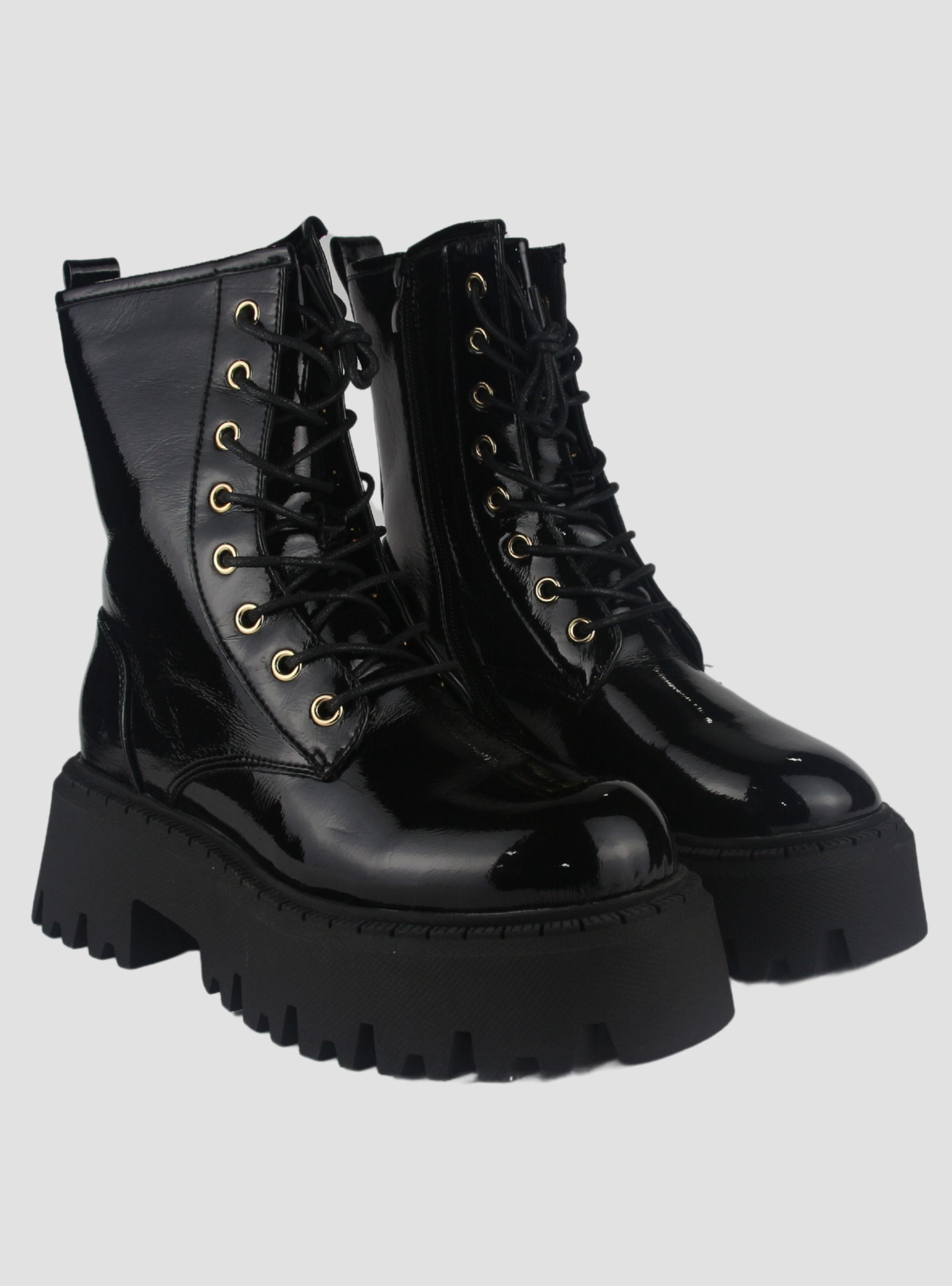 Bota Chalada Mujer Tractor-21 Negro Casual-4