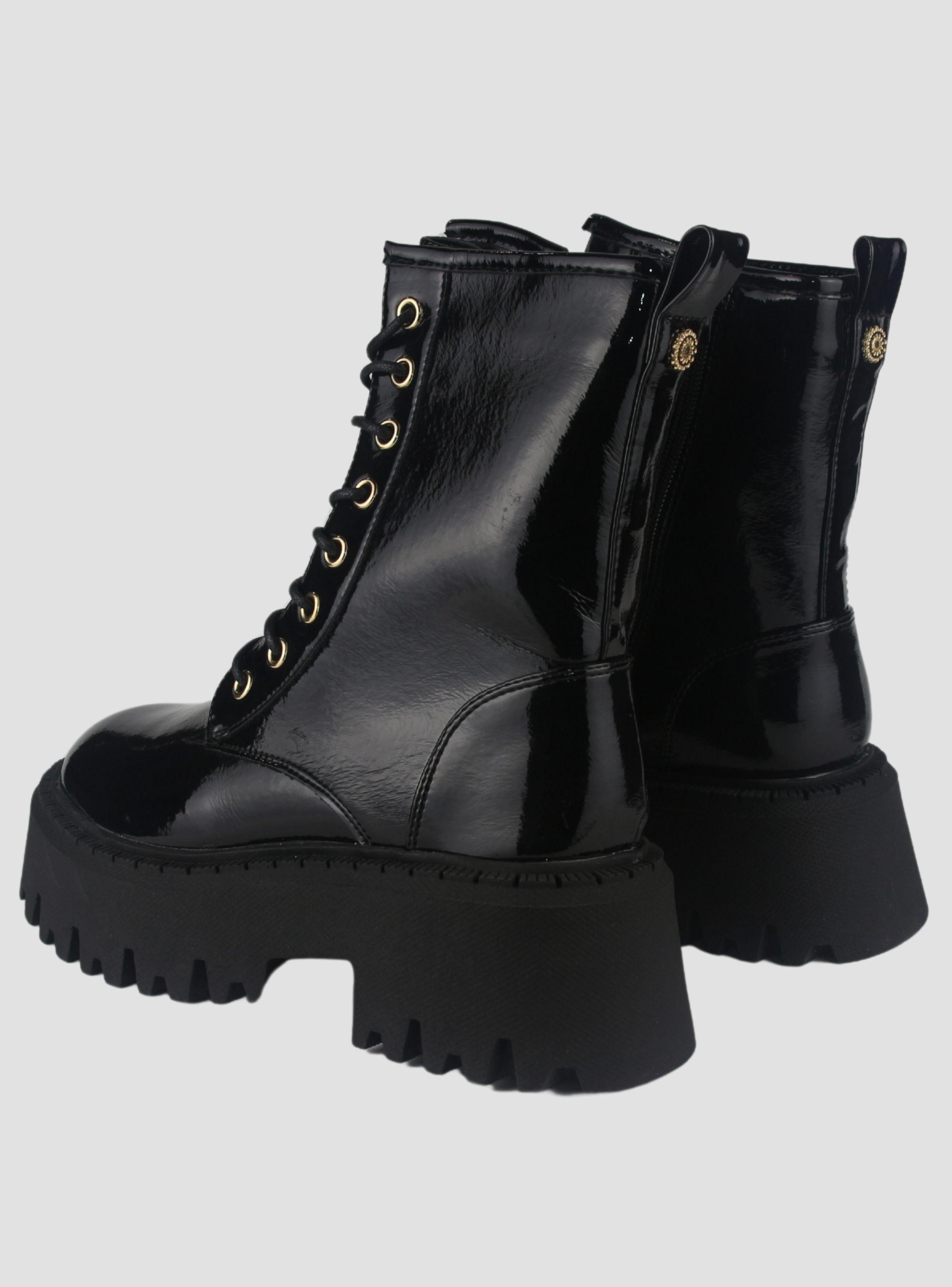 Bota Chalada Mujer Tractor-21 Negro Casual-5