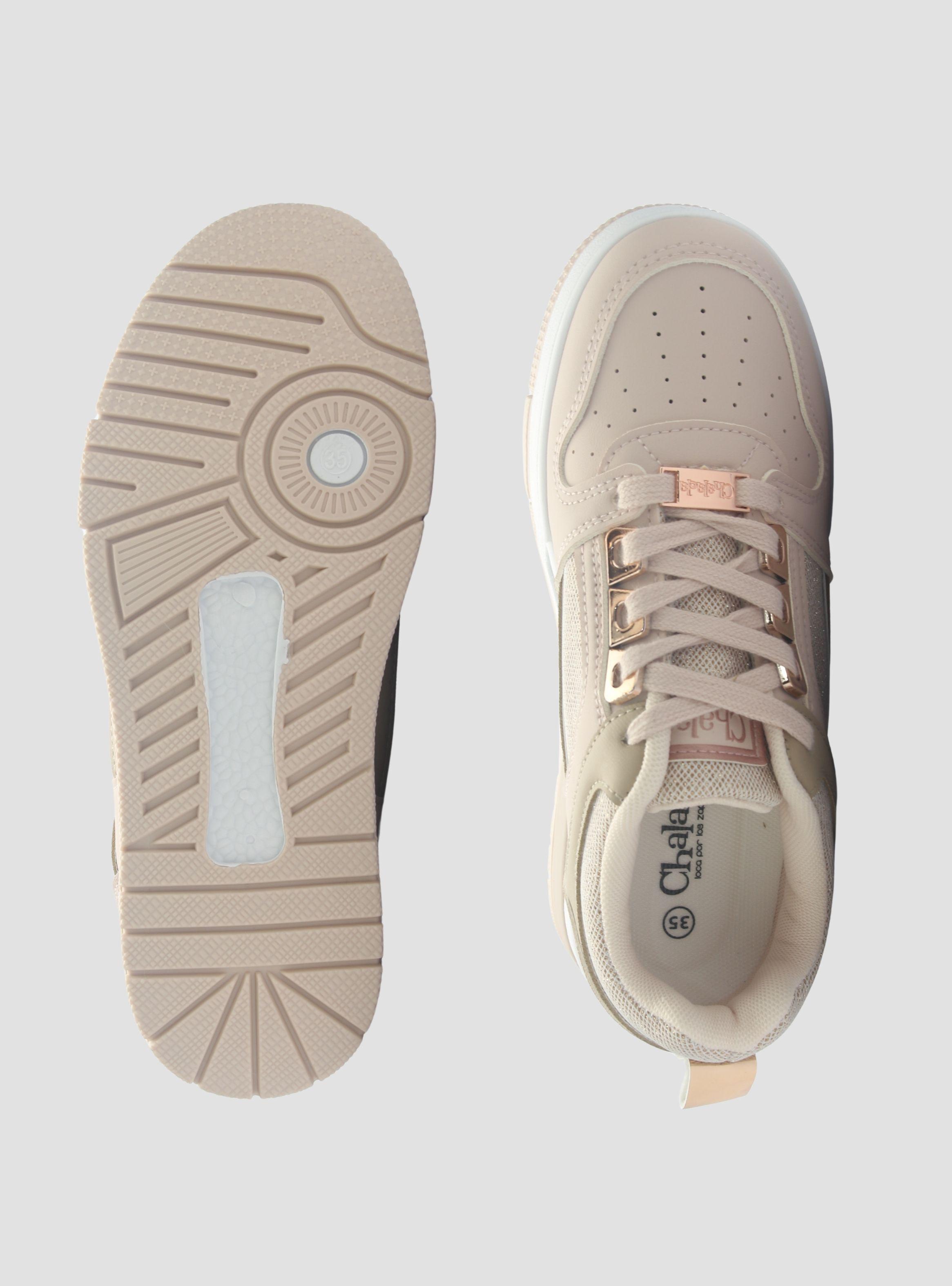 Zapatilla Mujer Chalada Joker-2 Nude Urbano-6