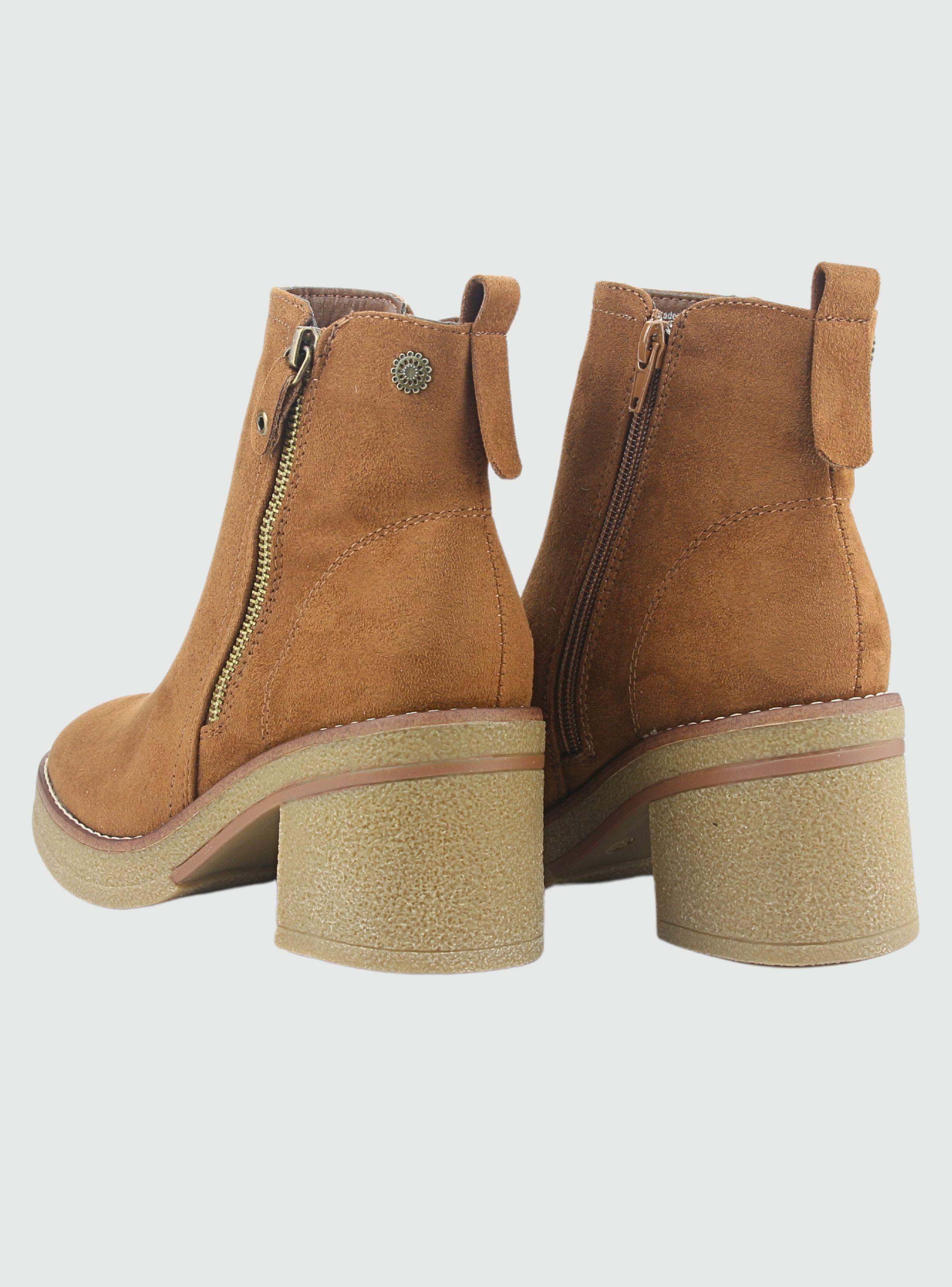 Botin Chalada Mujer Bricca-2 Café Casual-4