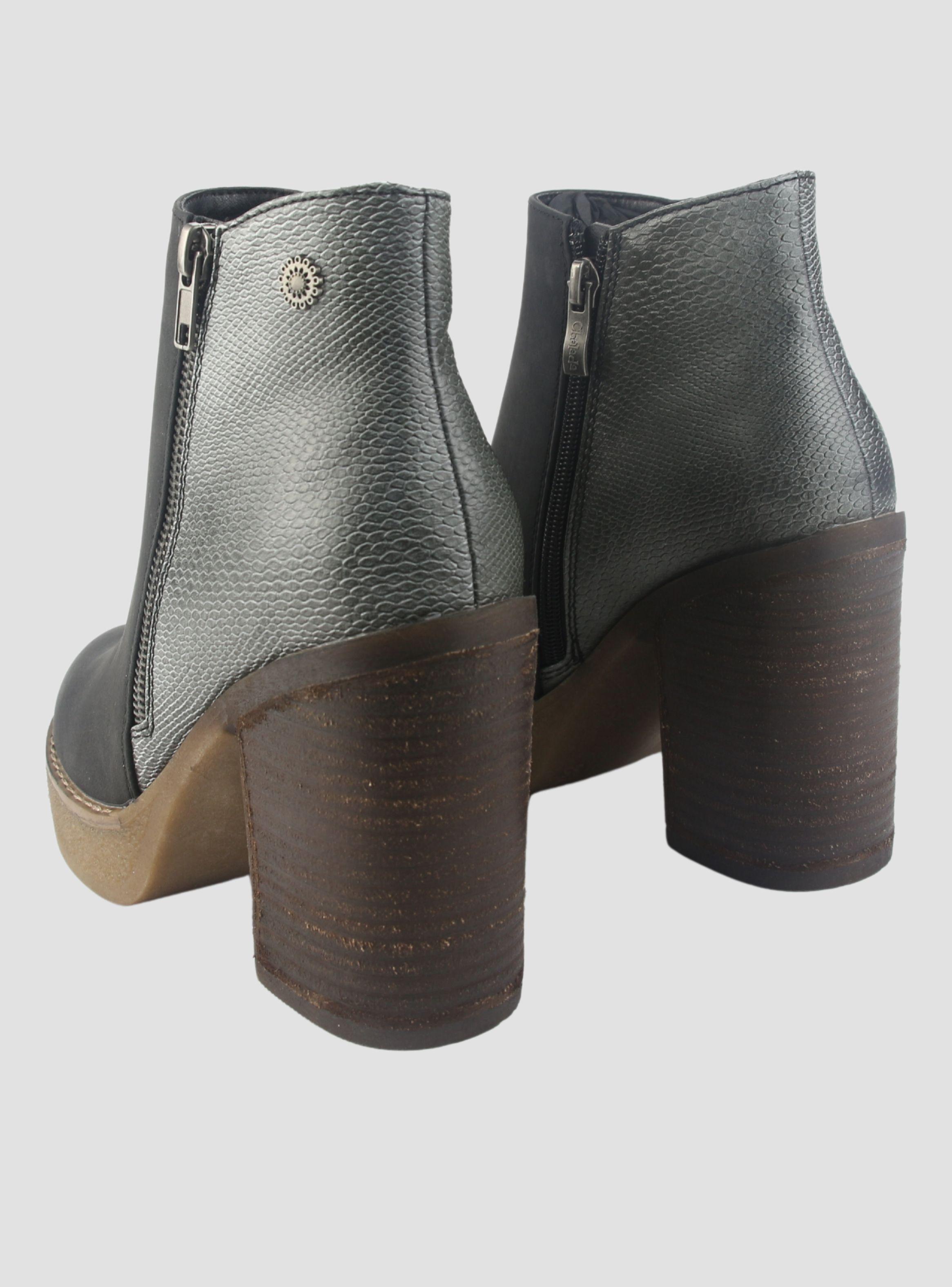 Botin Chalada Mujer Ella-1 Negro Moda-5