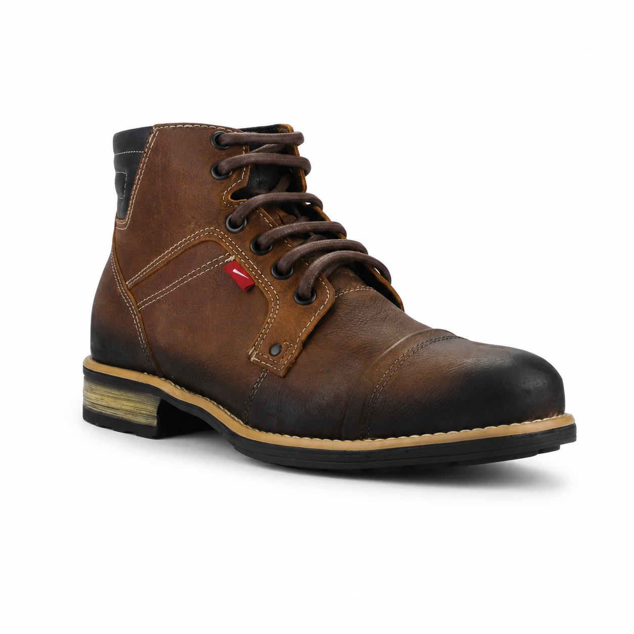 Botin Ferracini Hombre 9873 York Camel Casual-2
