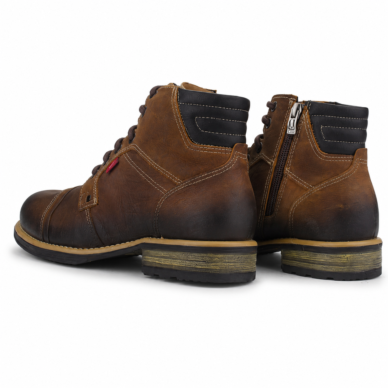 Botin Ferracini Hombre 9873 York Camel Casual-5