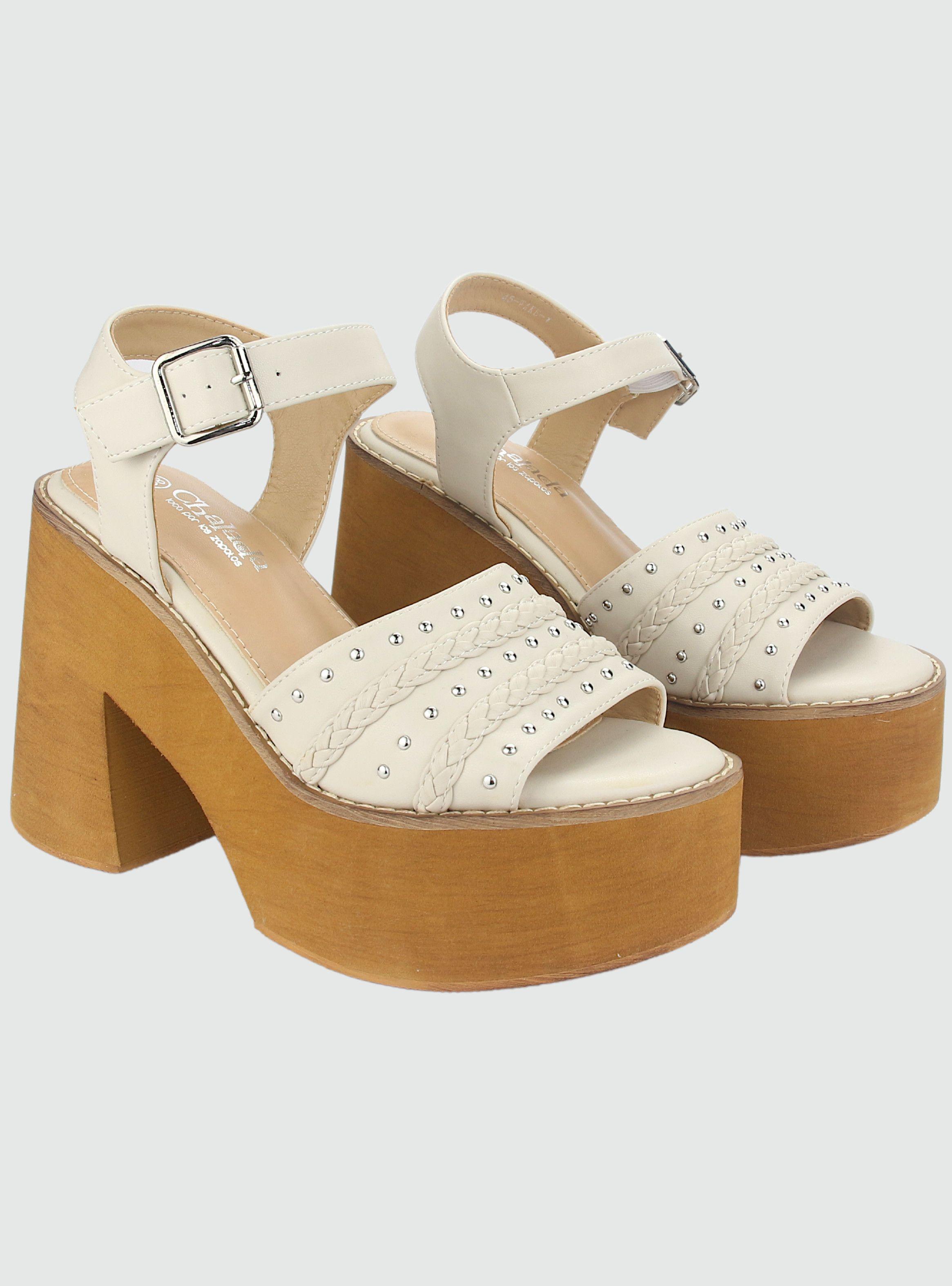 Sandalia Chalada Mujer Wake-1 Blanco Casual-4