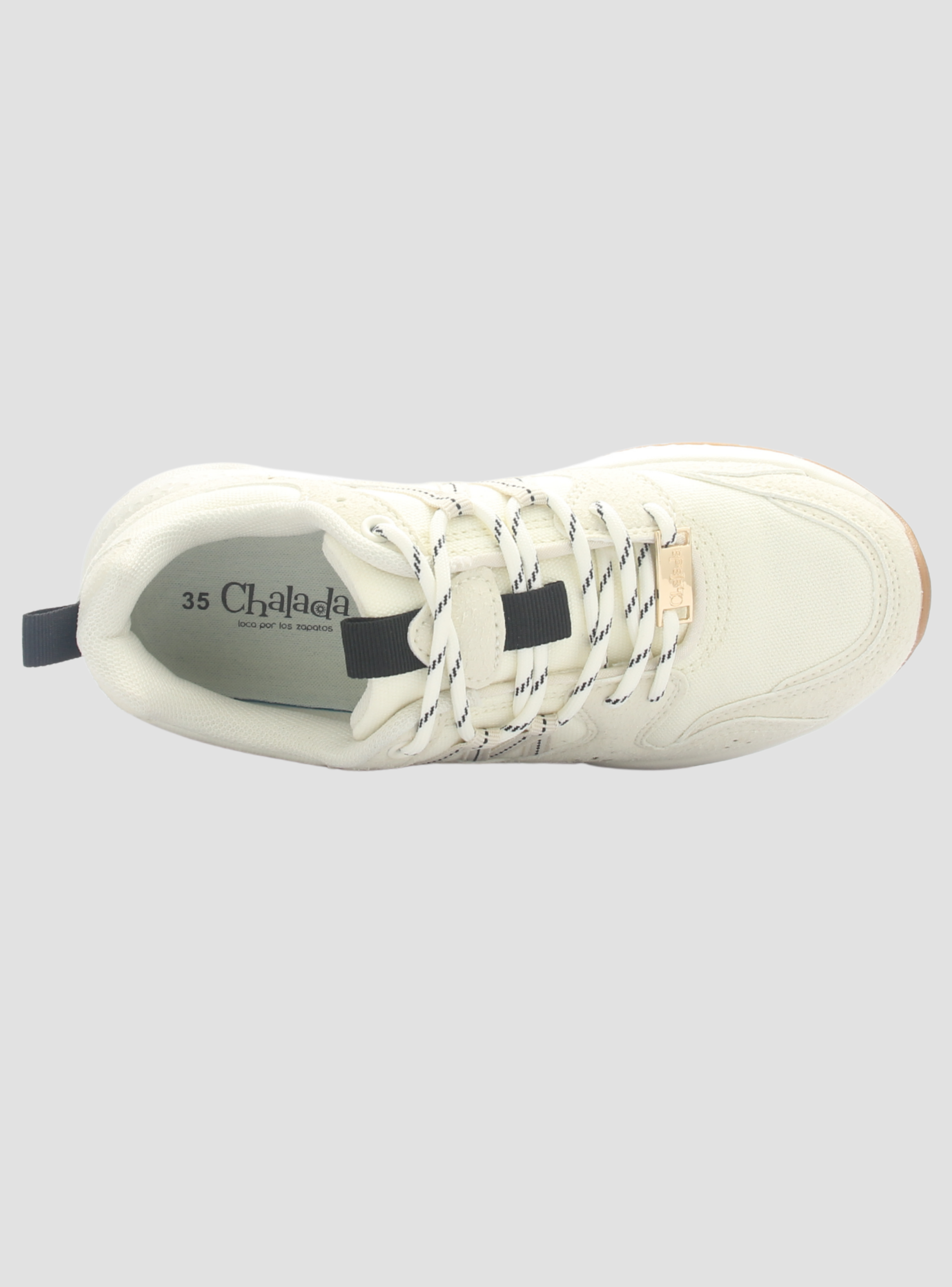 Zapatilla Mujer Chalada Glasgow-1 Beige Urbano-4