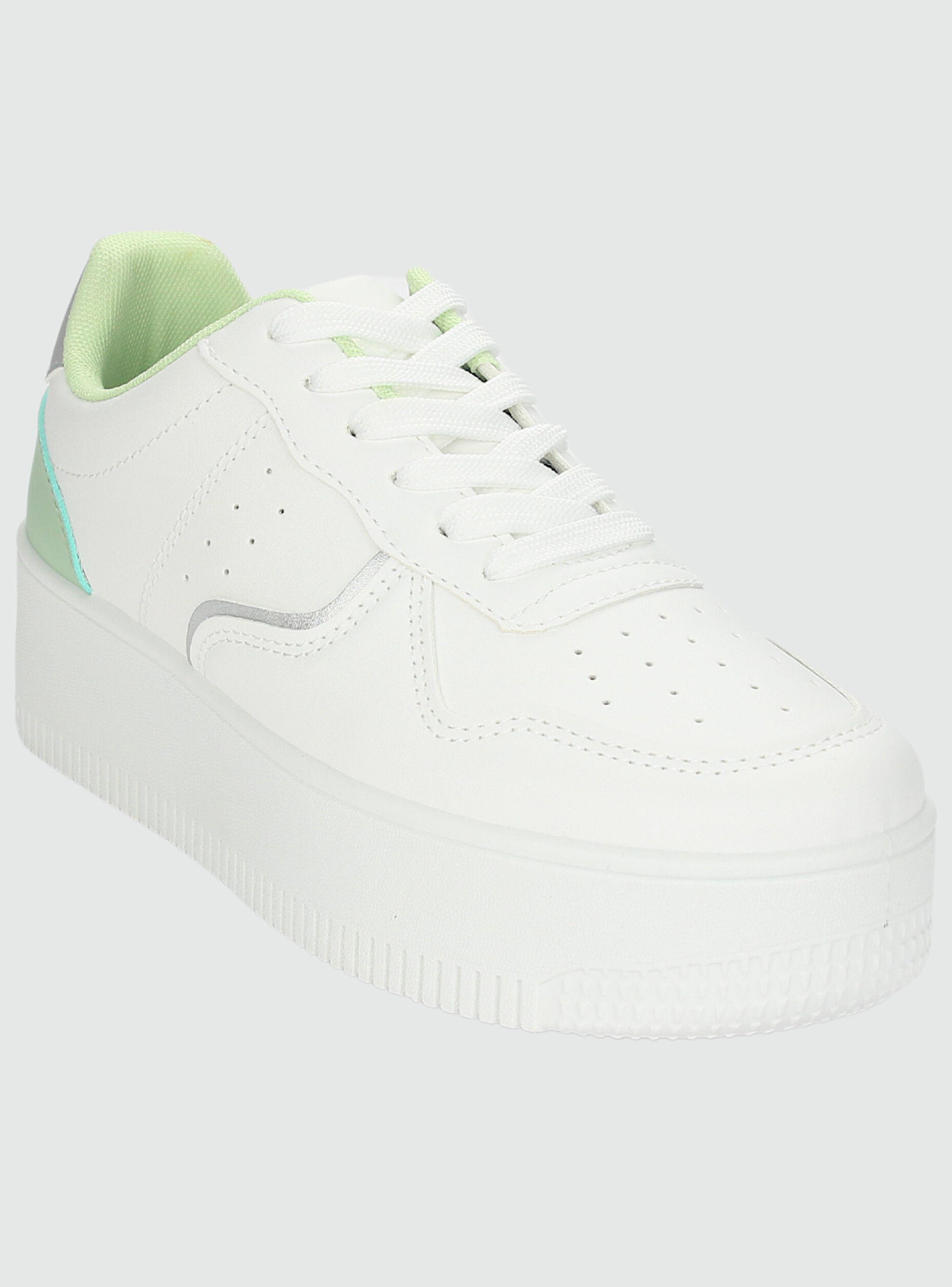 Zapatilla Chalada Mujer Metta-3 Blanco Plataforma-2