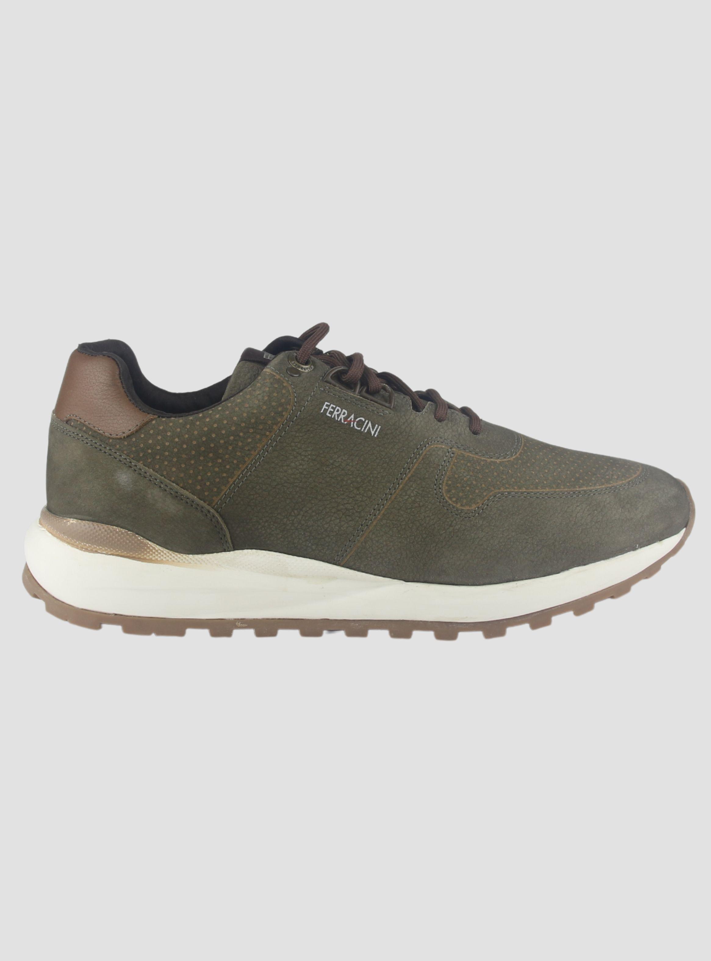 Zapatilla Ferracini Hombre 9357 Dark Oliva Casual-0