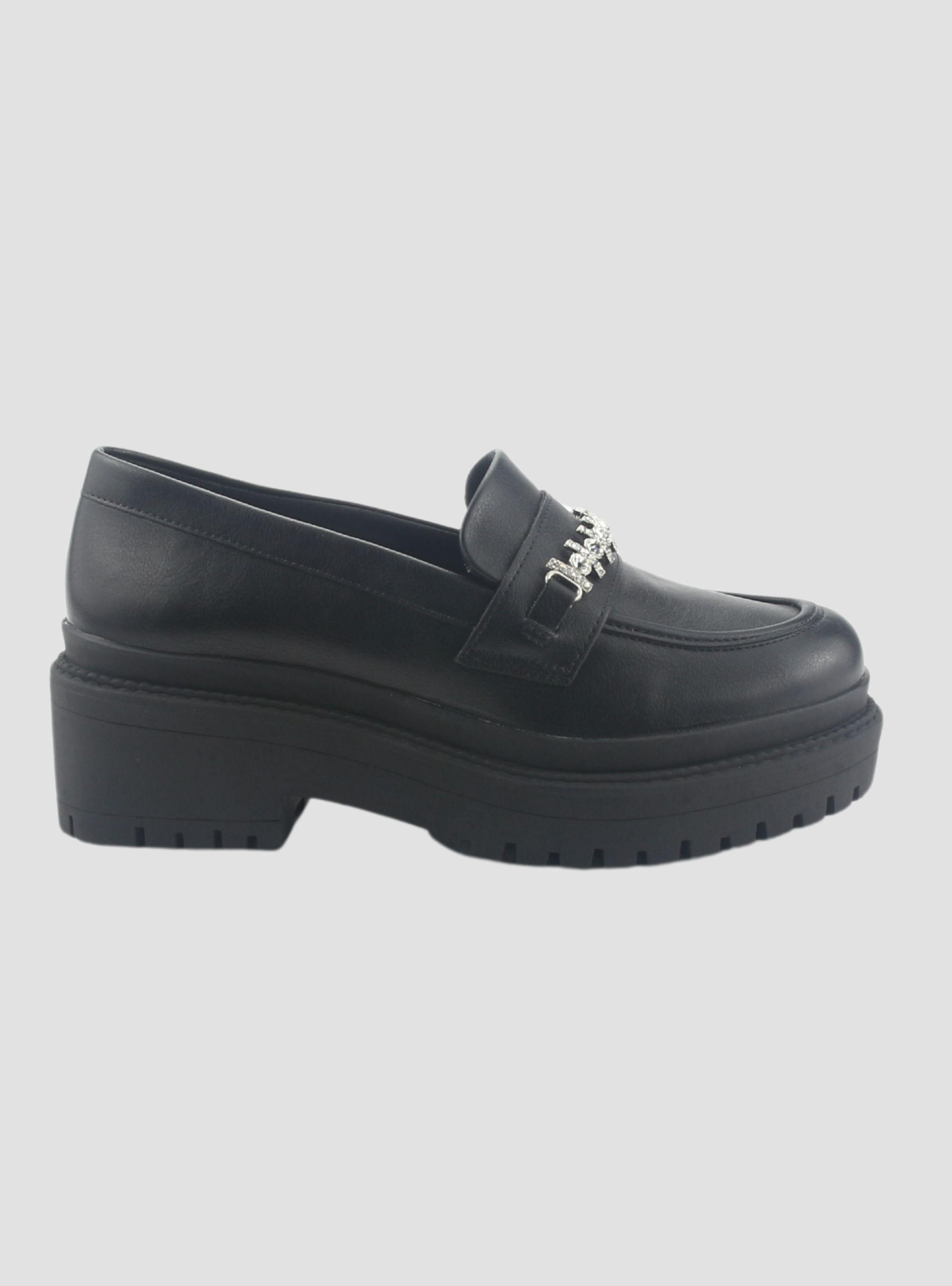 Mocasin Via Marte Mujer 013-003-01 Negro Casual-0