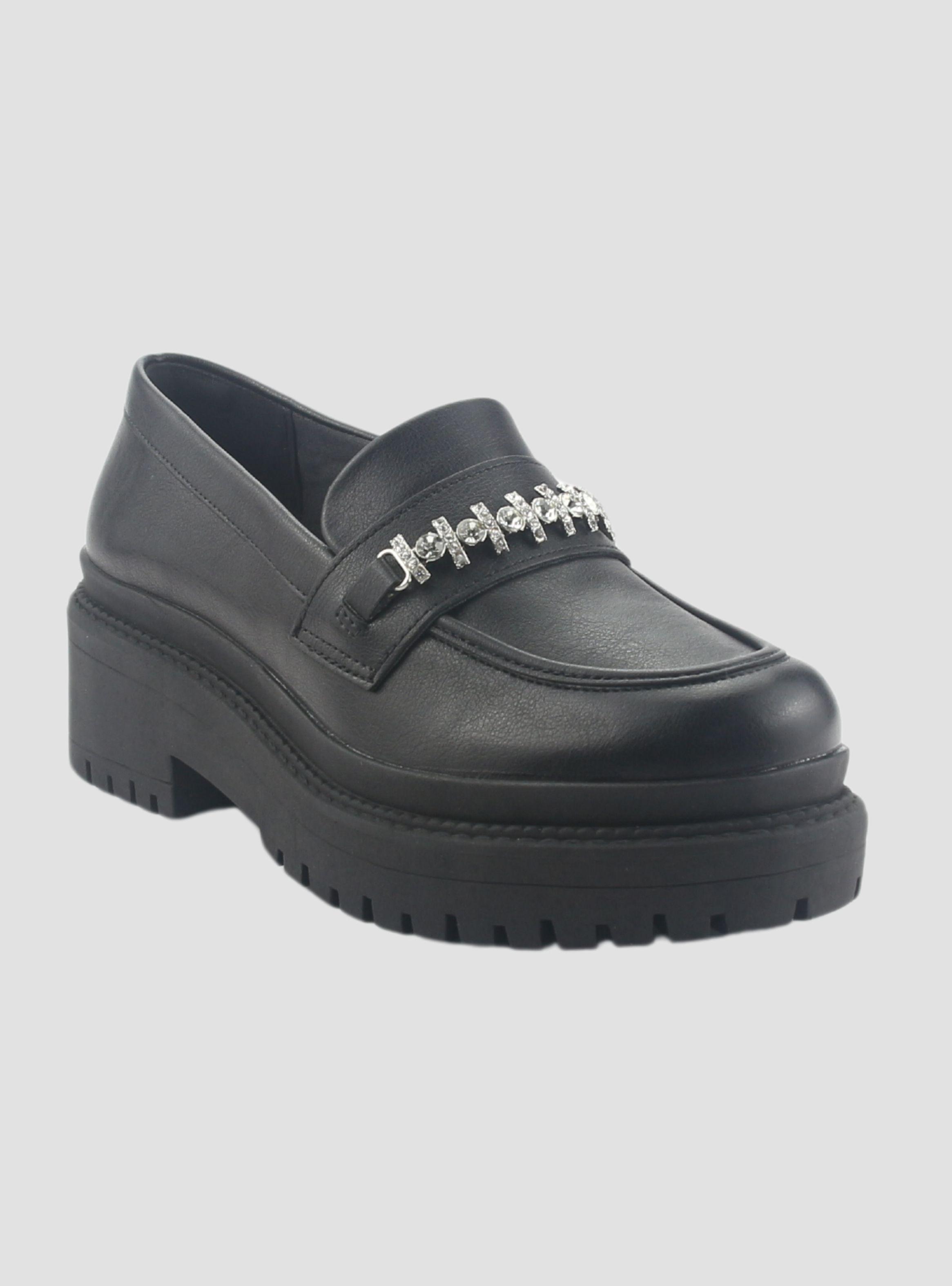 Mocasin Via Marte Mujer 013-003-01 Negro Casual-2