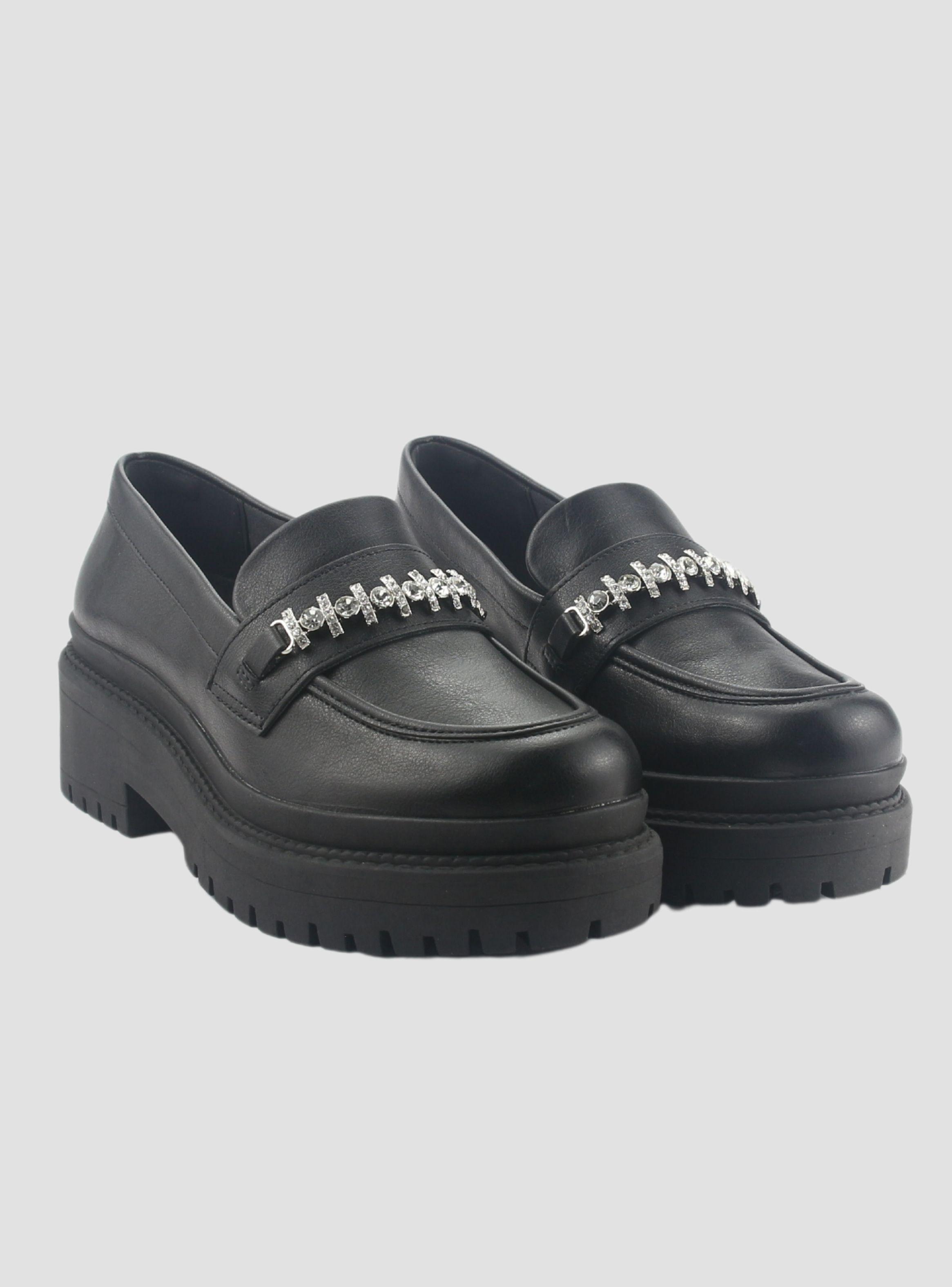 Mocasin Via Marte Mujer 013-003-01 Negro Casual-4