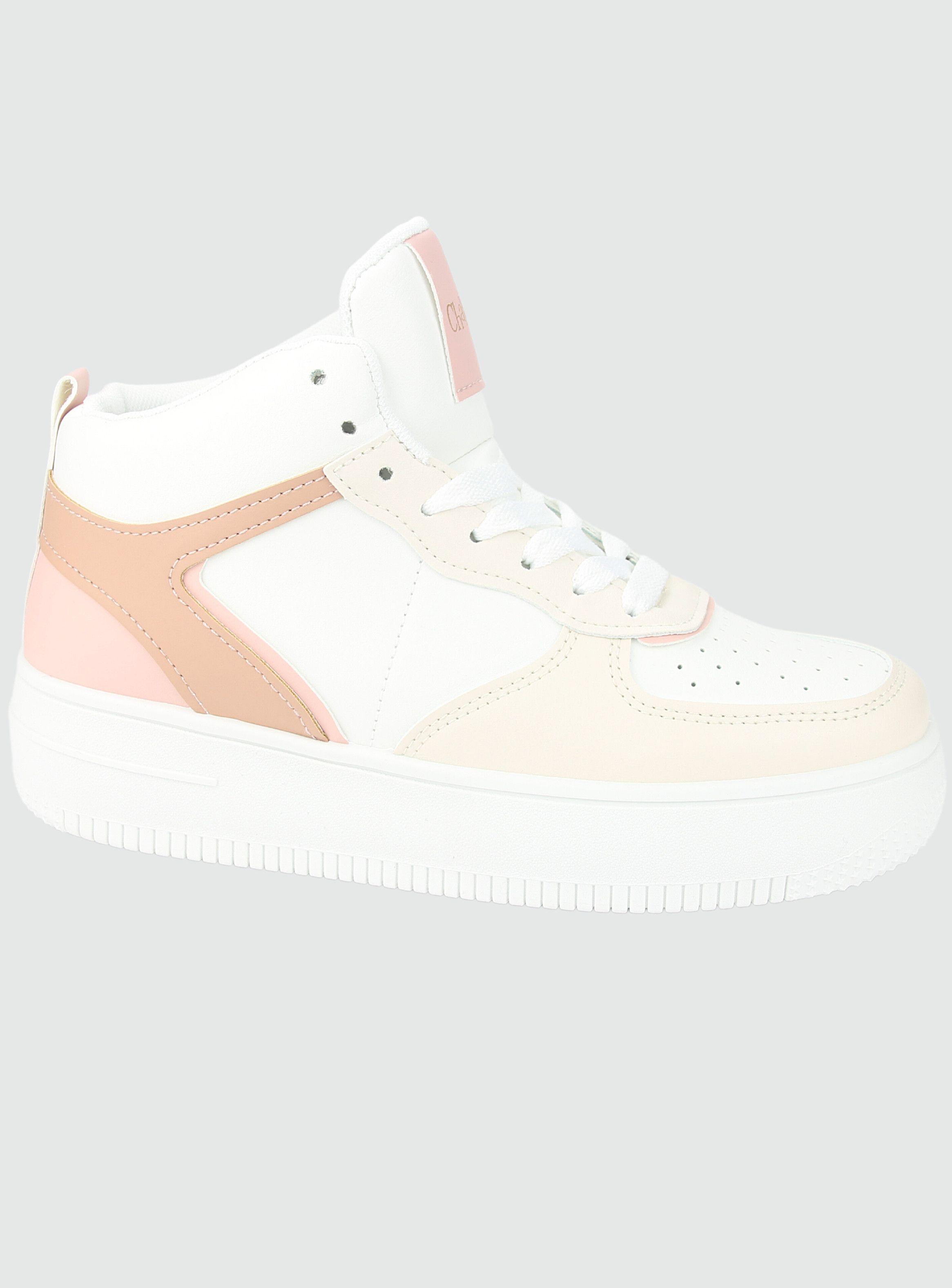 Zapatilla Chalada Mujer Joggo-5 Blanco Rosado Urbano-0