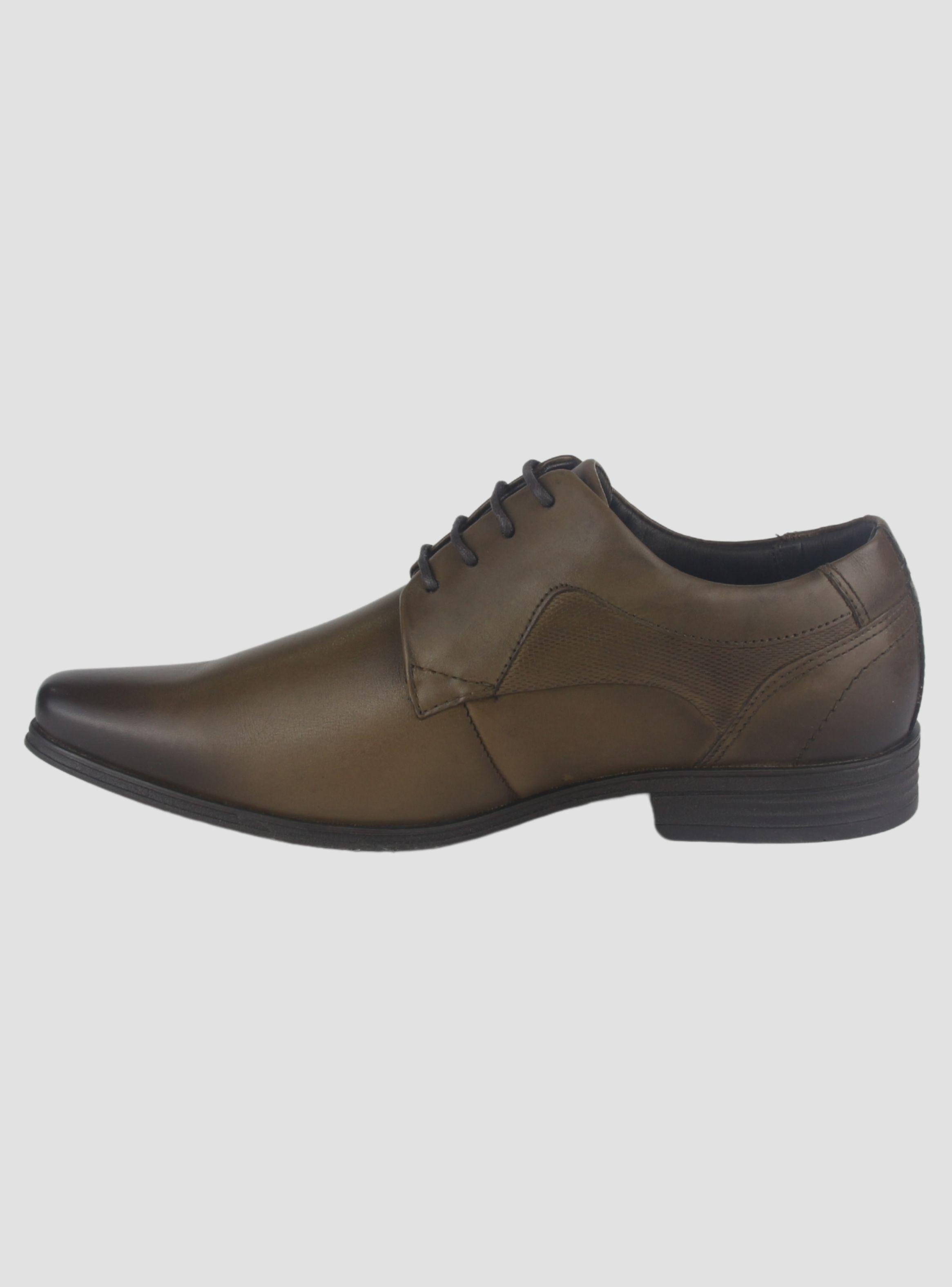 Zapato Ferracini Hombre 6067 Derby Café Oscuro Casual-1
