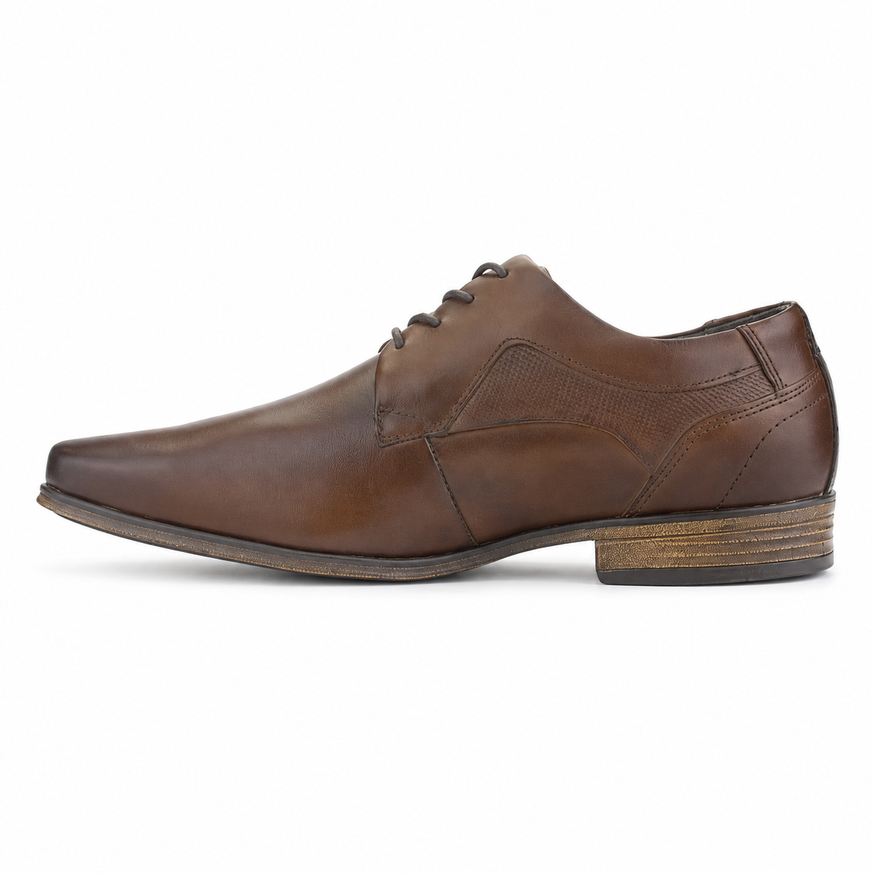 Zapato Ferracini Hombre 6067 Derby Café Oscuro Casual-1