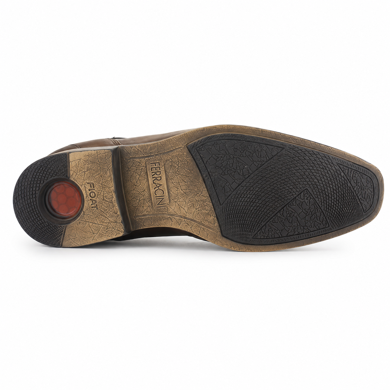 Zapato Ferracini Hombre 6067 Derby Café Oscuro Casual-5