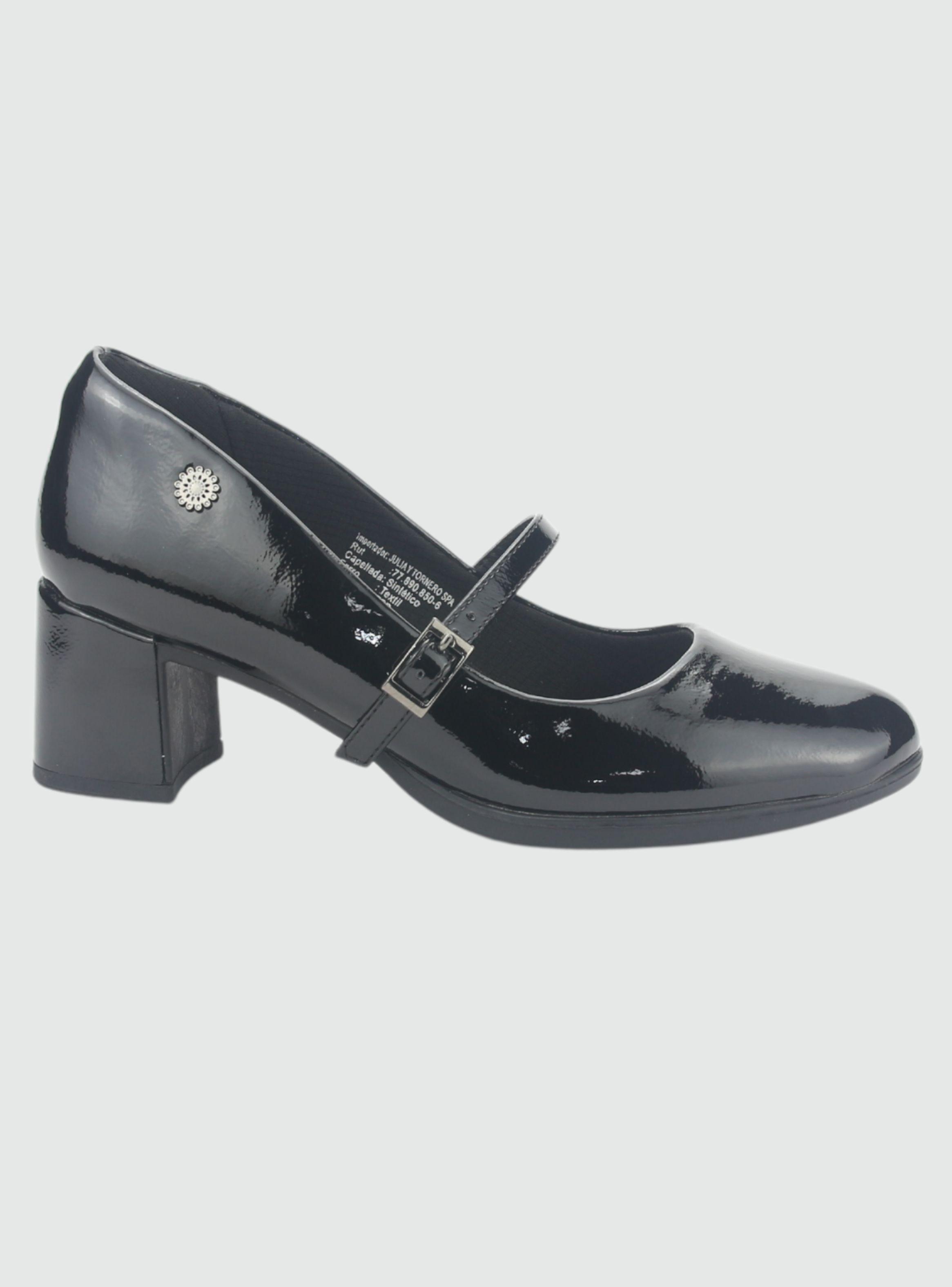 Zapato Chalada Mujer Fita-2 Negro Casual-0