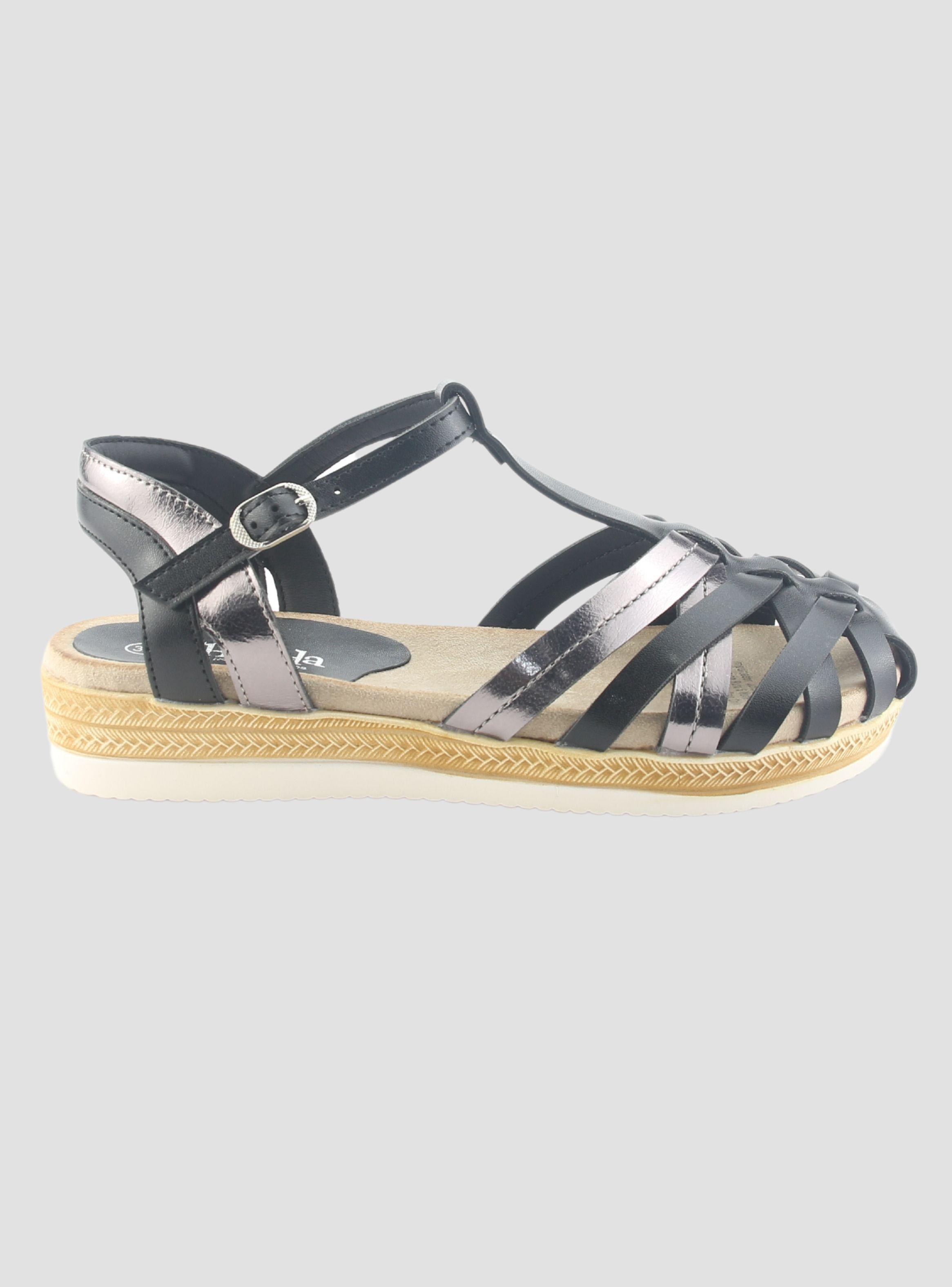 Sandalia Chalada Mujer Cince-10 Negro Casual-0