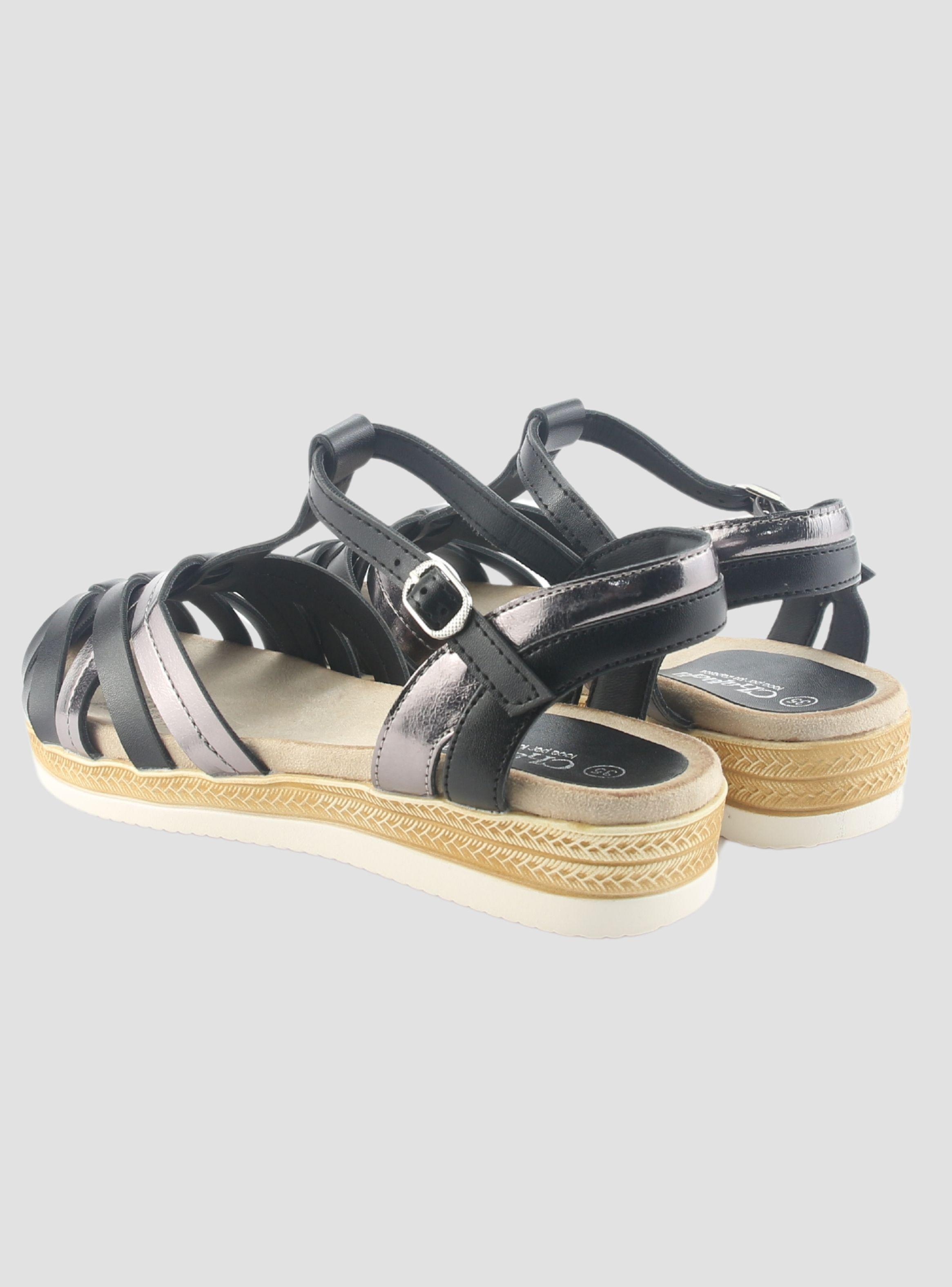 Sandalia Chalada Mujer Cince-10 Negro Casual-5