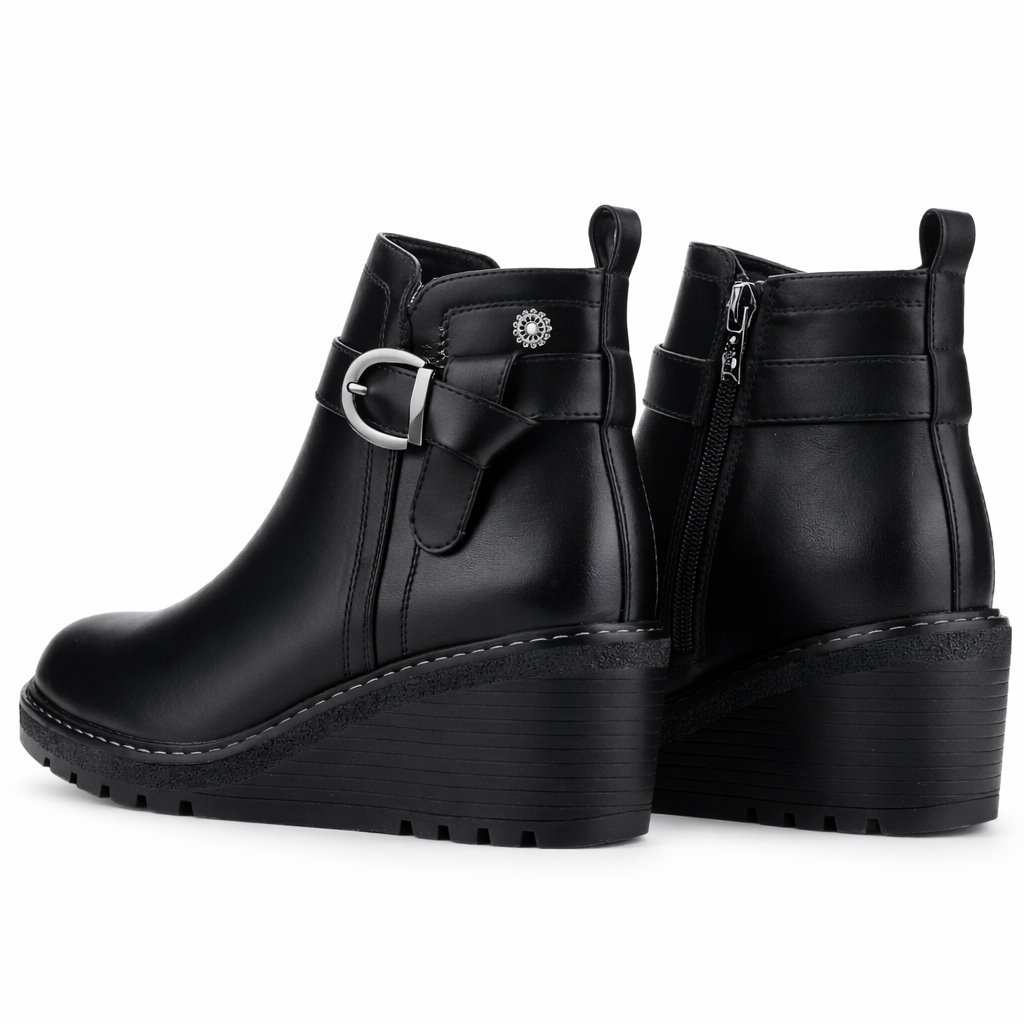 Botin Negro Mujer Casual Chalada Weding-5