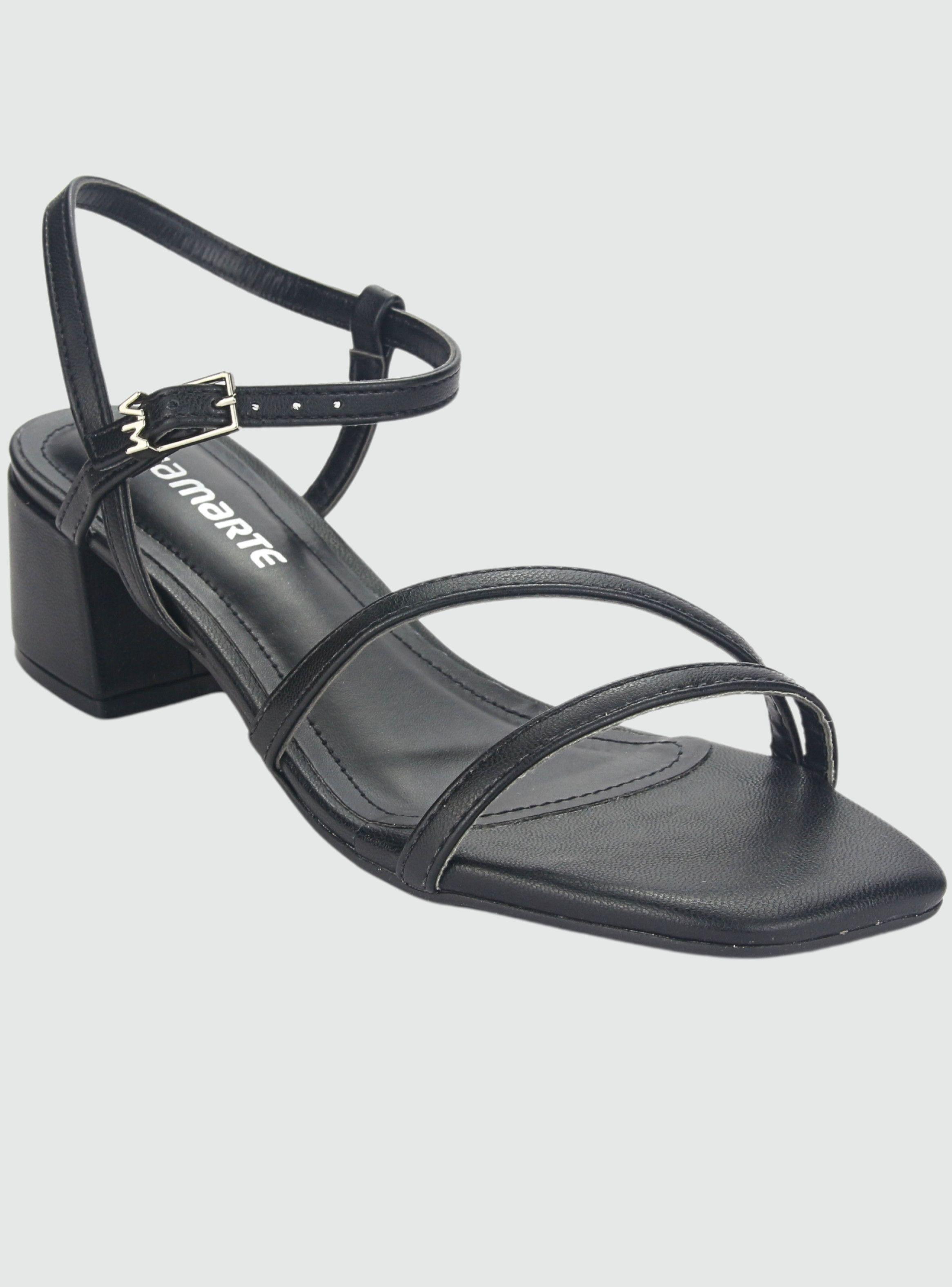 Sandalia Via Marte Mujer 23-9801 N Preto Casual-2
