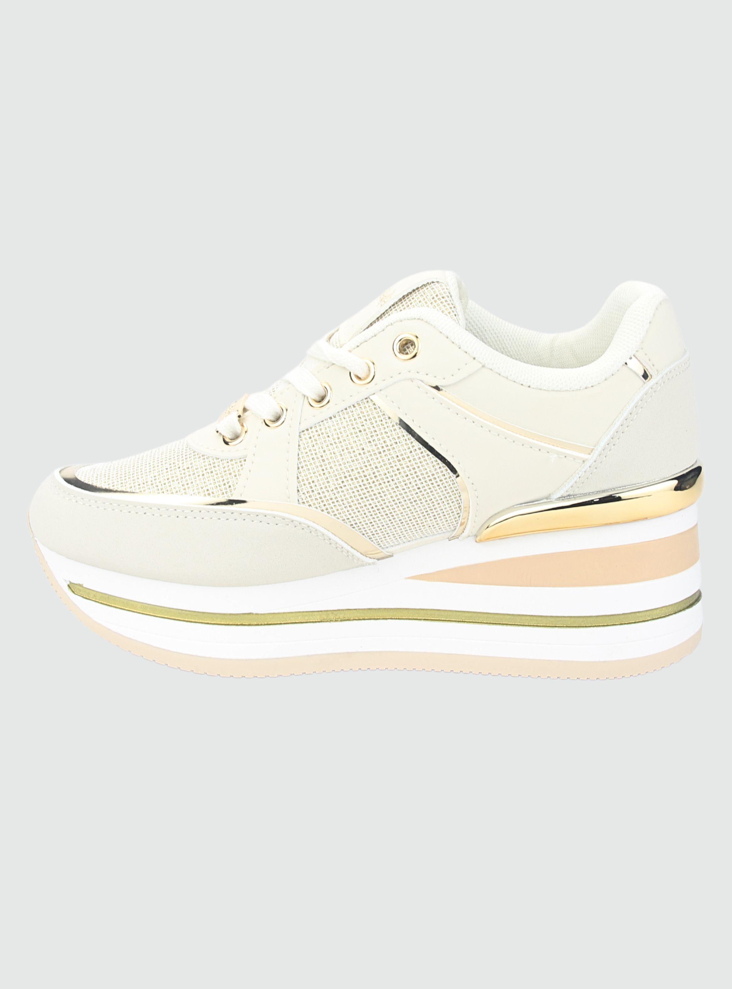 Zapatilla Chalada Mujer Jettix-3 Dorado Urbano-1
