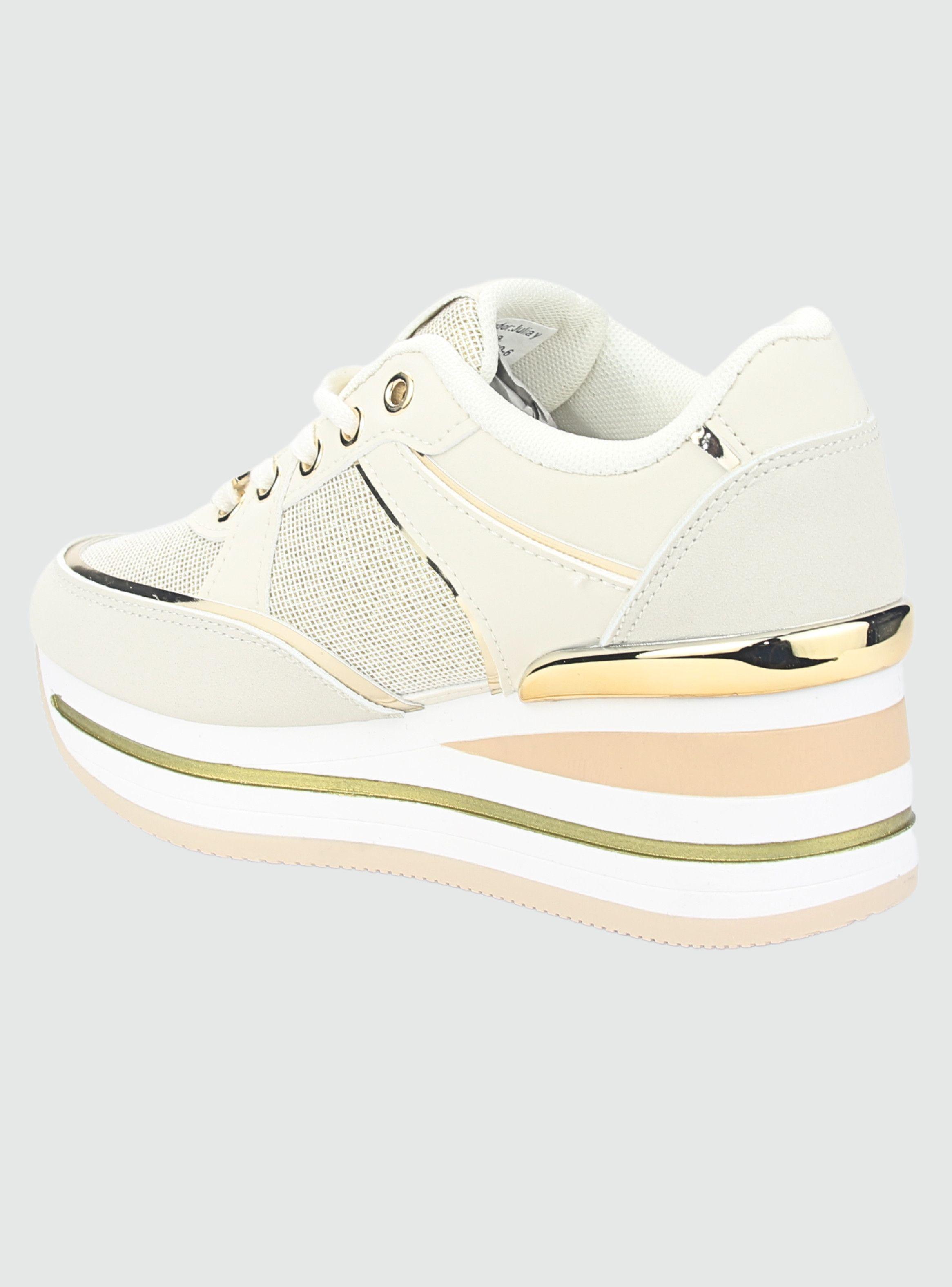 Zapatilla Chalada Mujer Jettix-3 Dorado Urbano-3