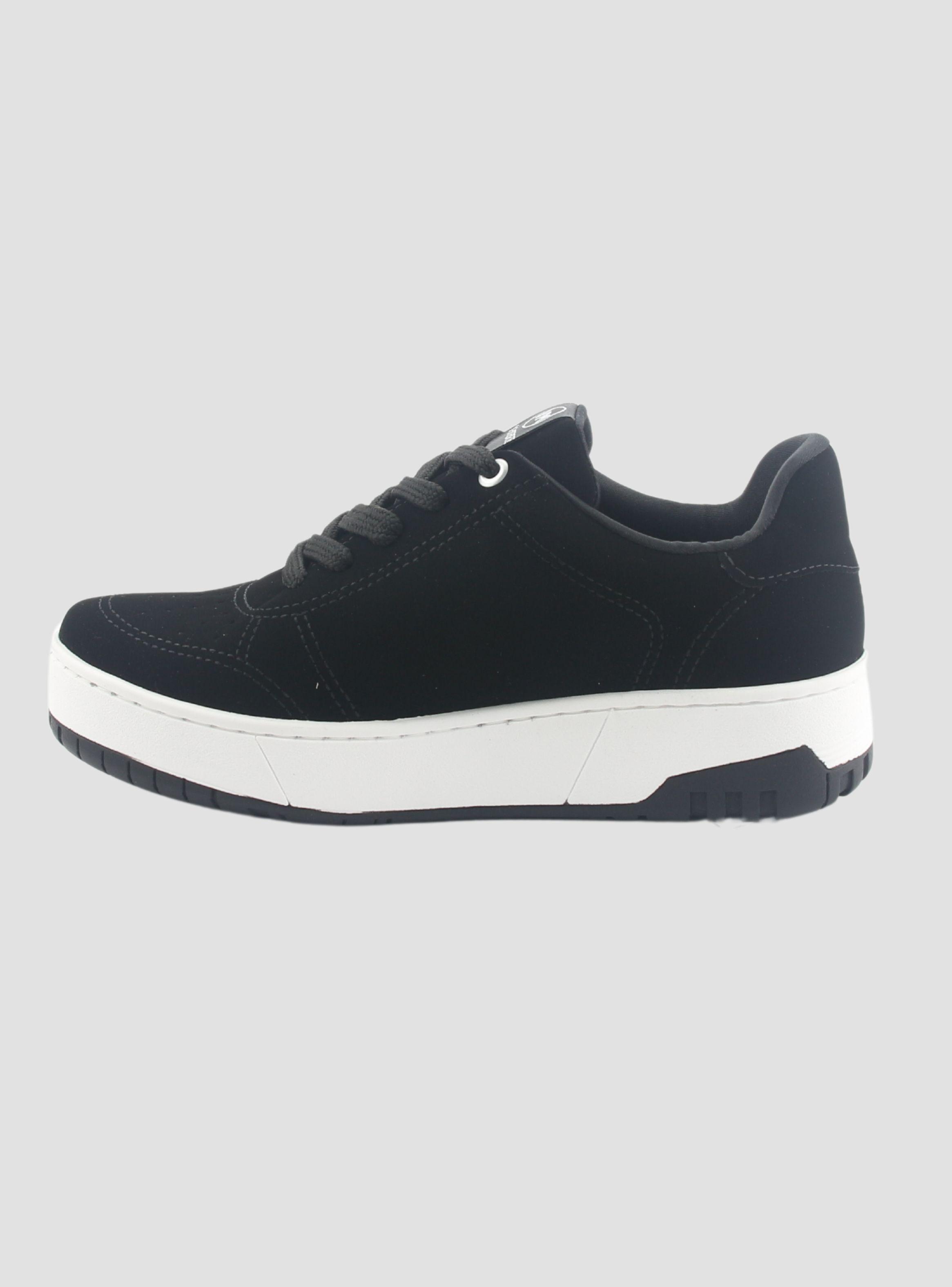 Zapatilla Via Marte Mujer 042-008-01 Negro Casual-1