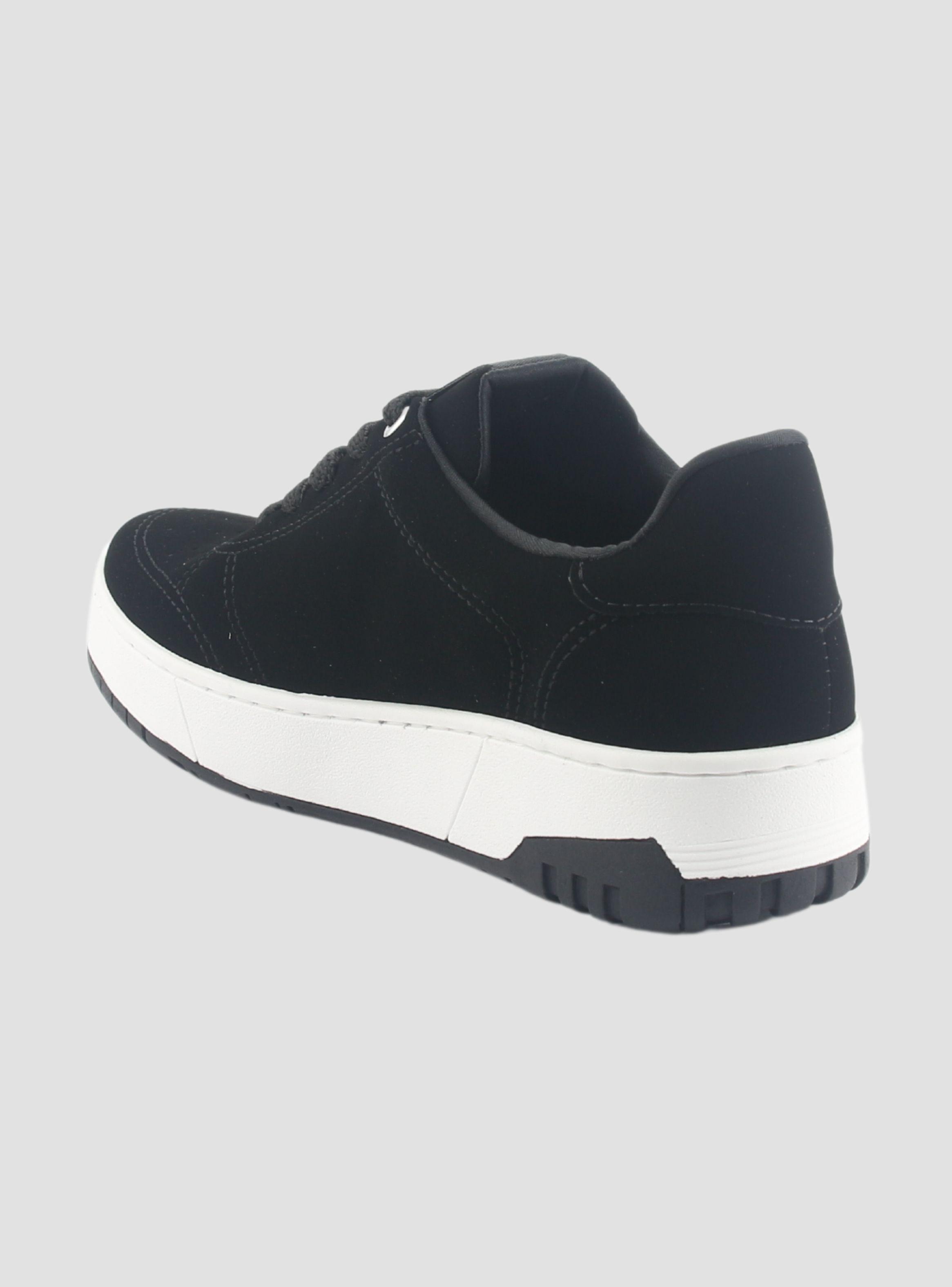 Zapatilla Via Marte Mujer 042-008-01 Negro Casual-3