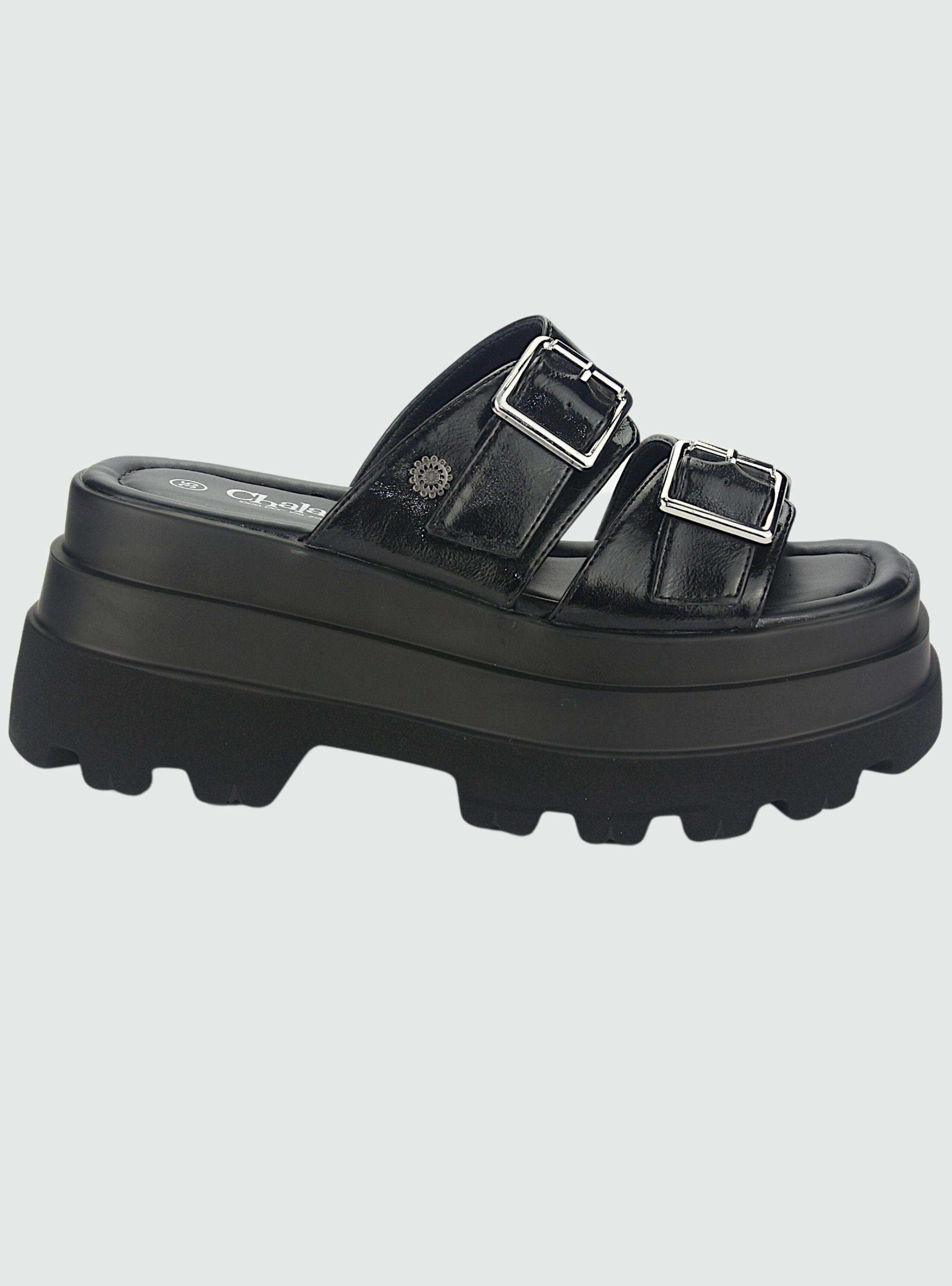 Sandalia Chalada Mujer Villa-10 Negro Casual-0