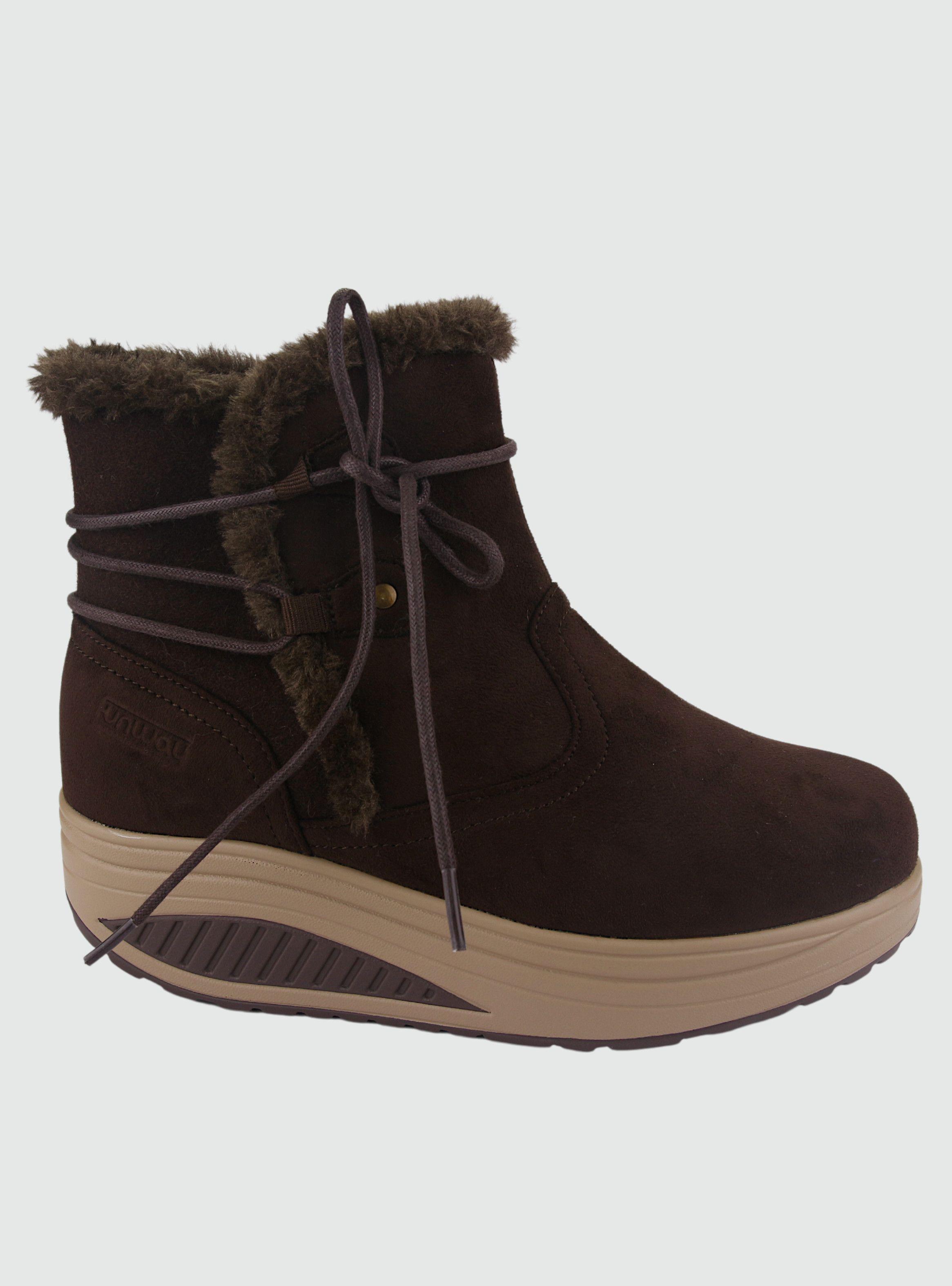 Botin Funway Mujer Tija-17 Café Casual-0