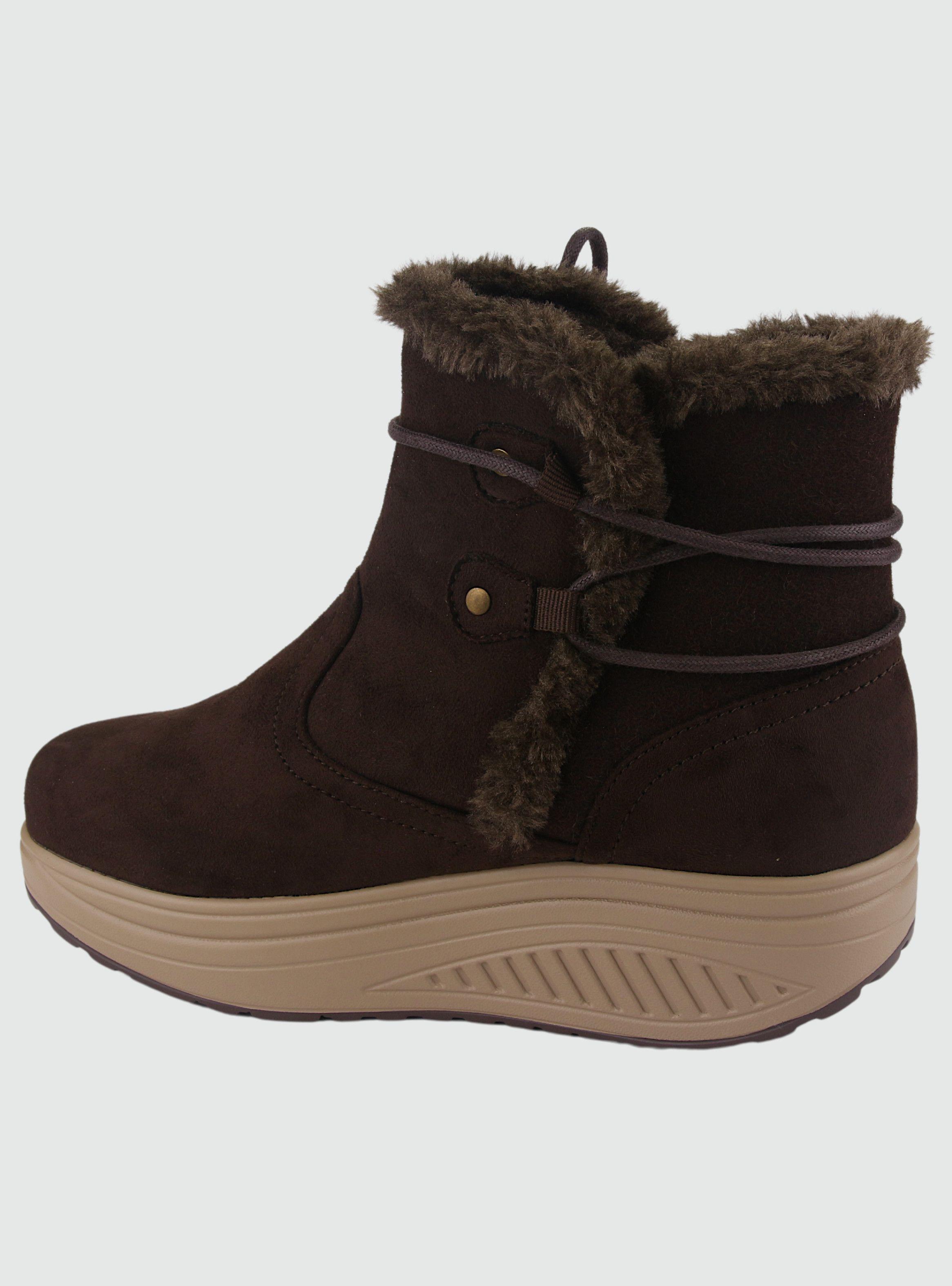 Botin Funway Mujer Tija-17 Café Casual-1