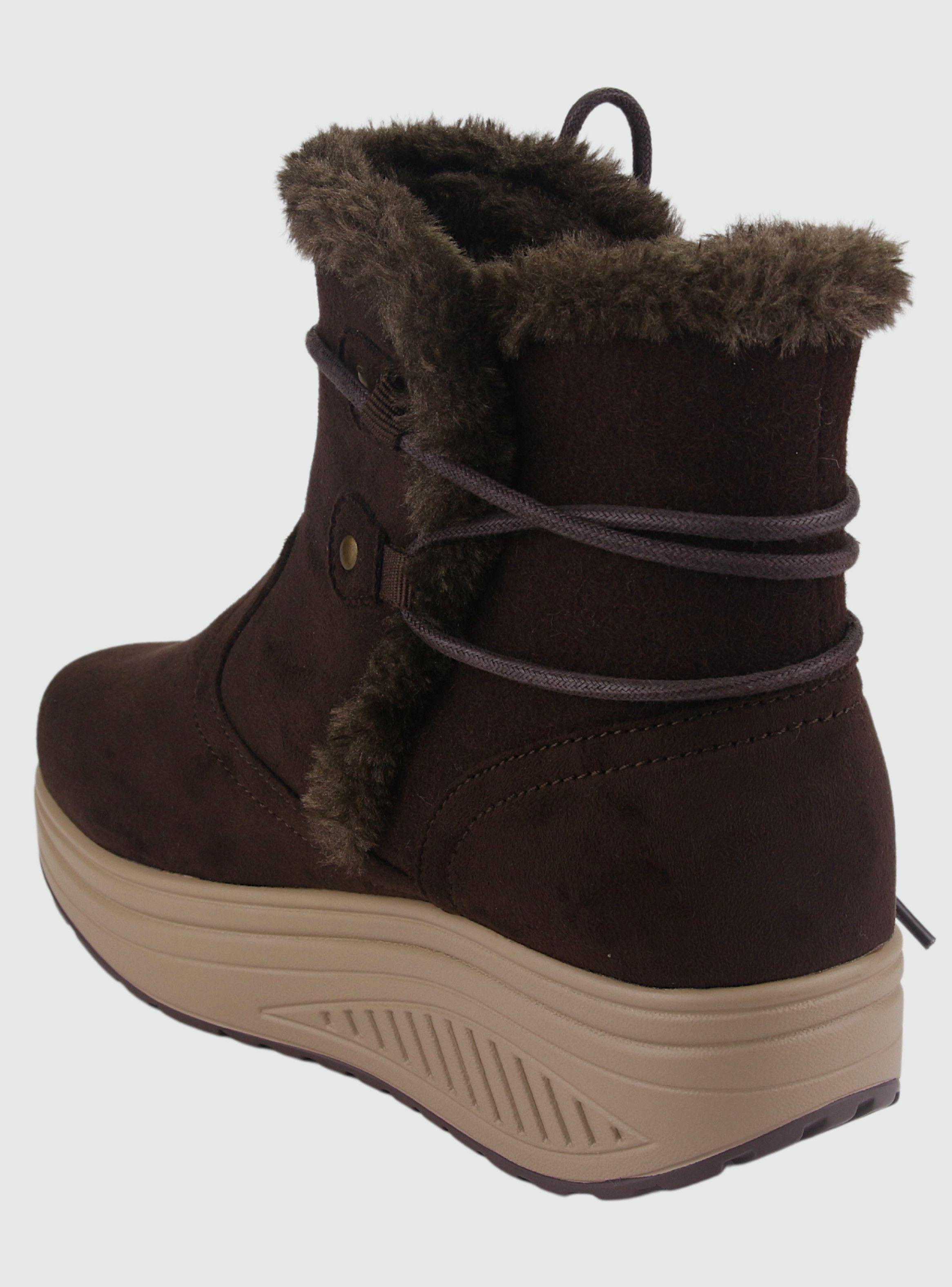 Botin Funway Mujer Tija-17 Café Casual-3