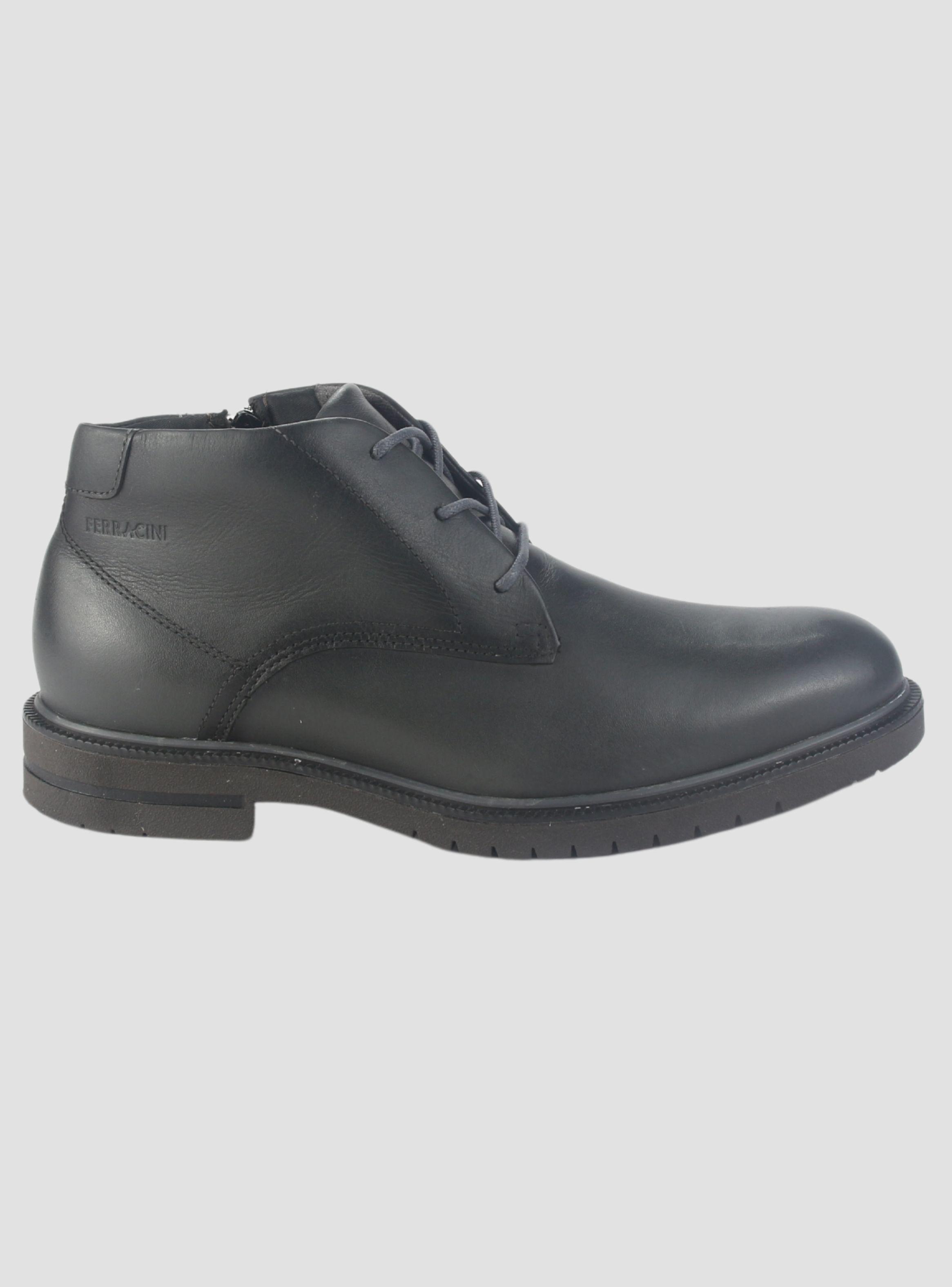 Botin Ferracini Hombre 5437 Firenze Negro Casual-0