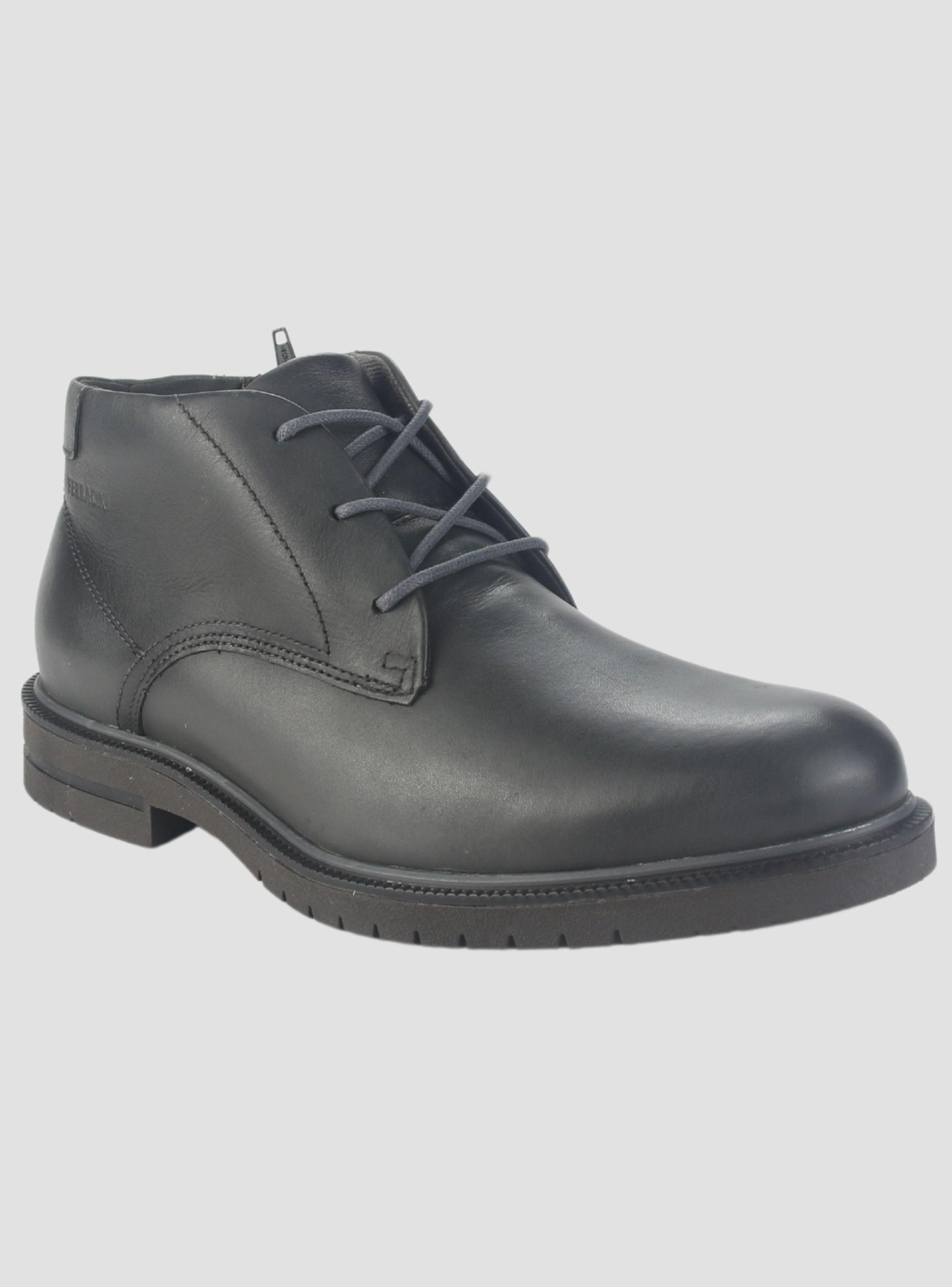 Botin Ferracini Hombre 5437 Firenze Negro Casual-2