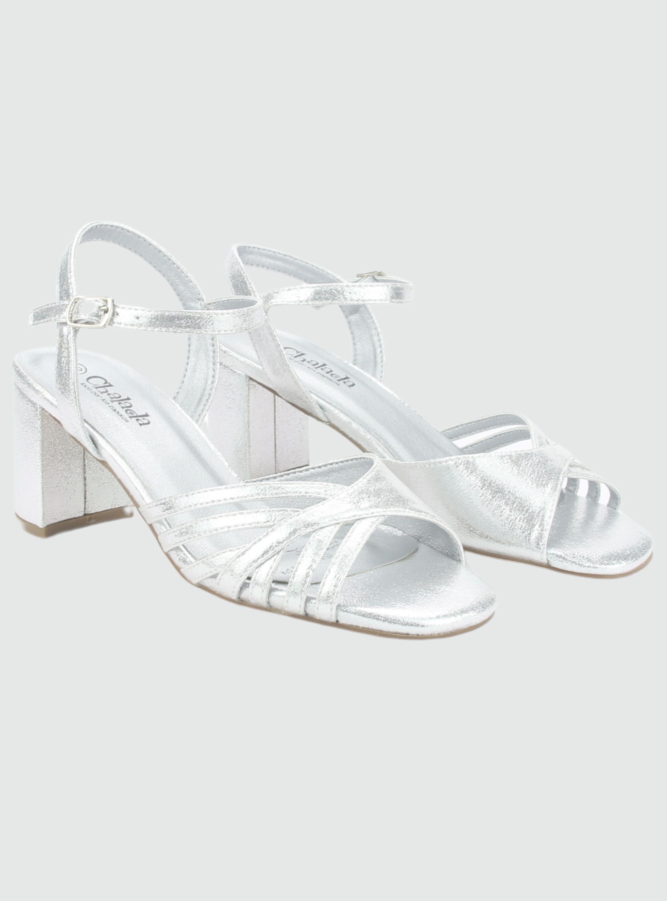 Sandalia Chalada Mujer Foly-2 Plateado Casual-4