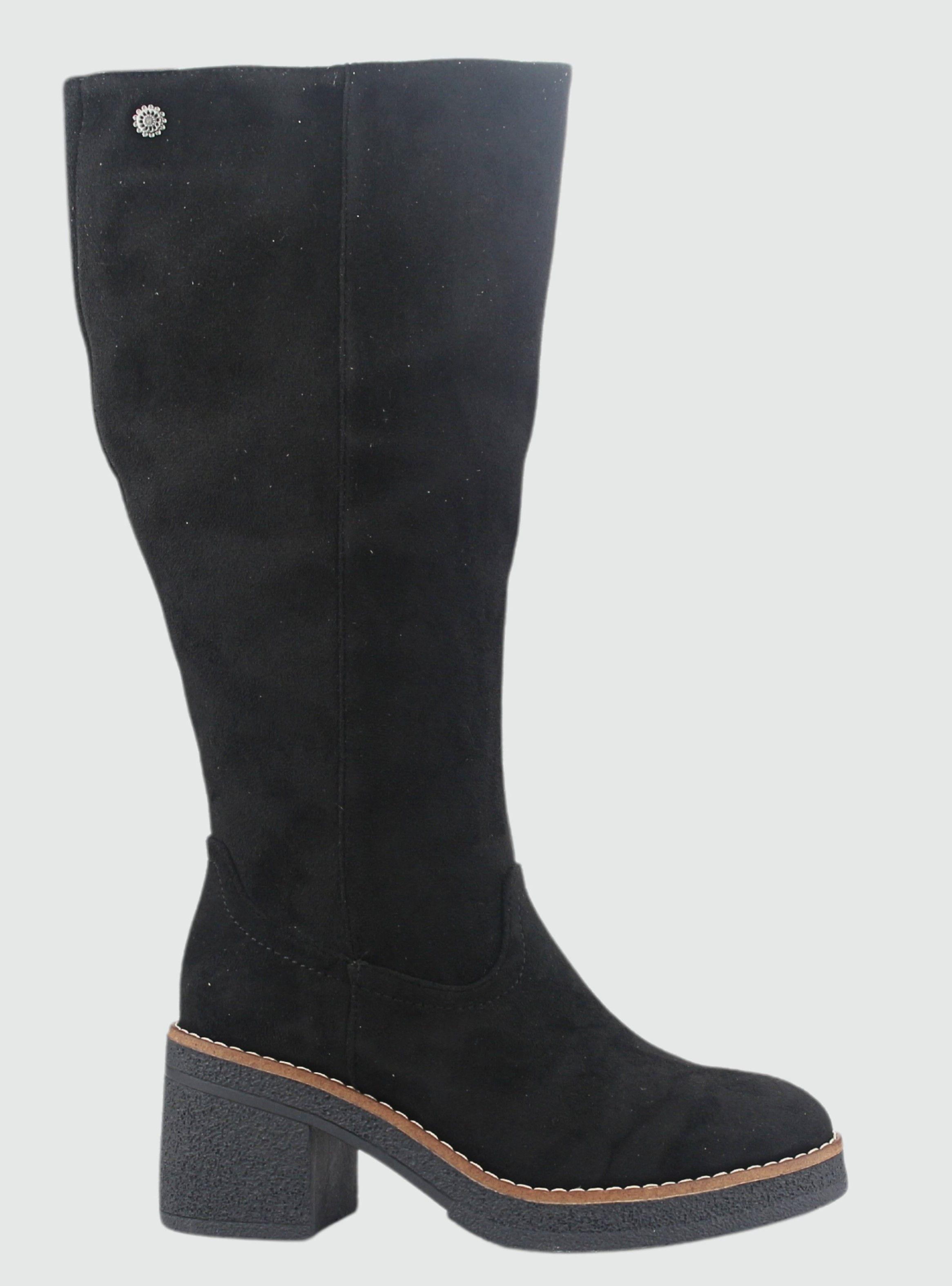 Bota Chalada Mujer Bricca-1 Negro Casual-0