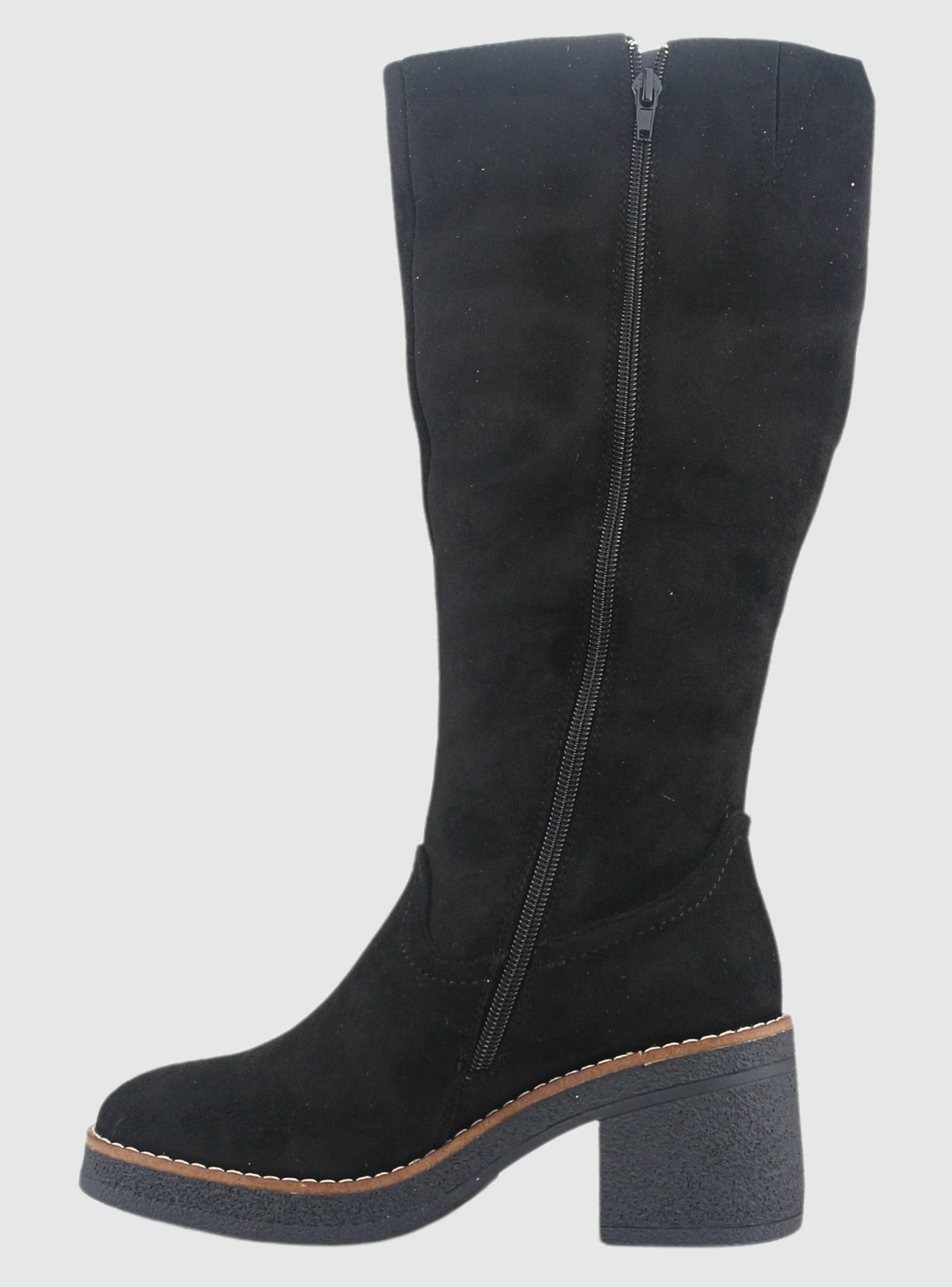 Bota Chalada Mujer Bricca-1 Negro Casual-1