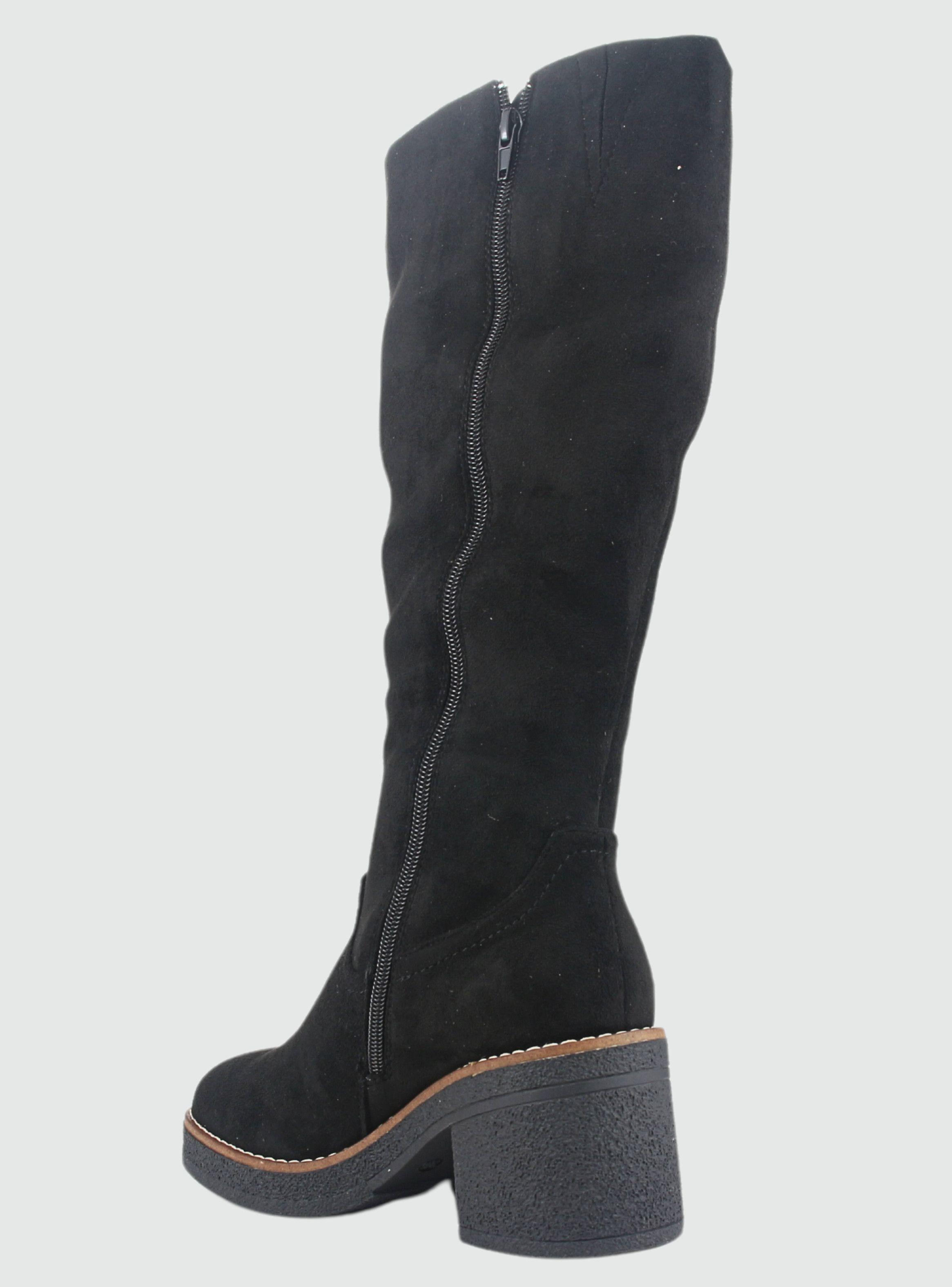 Bota Chalada Mujer Bricca-1 Negro Casual-3