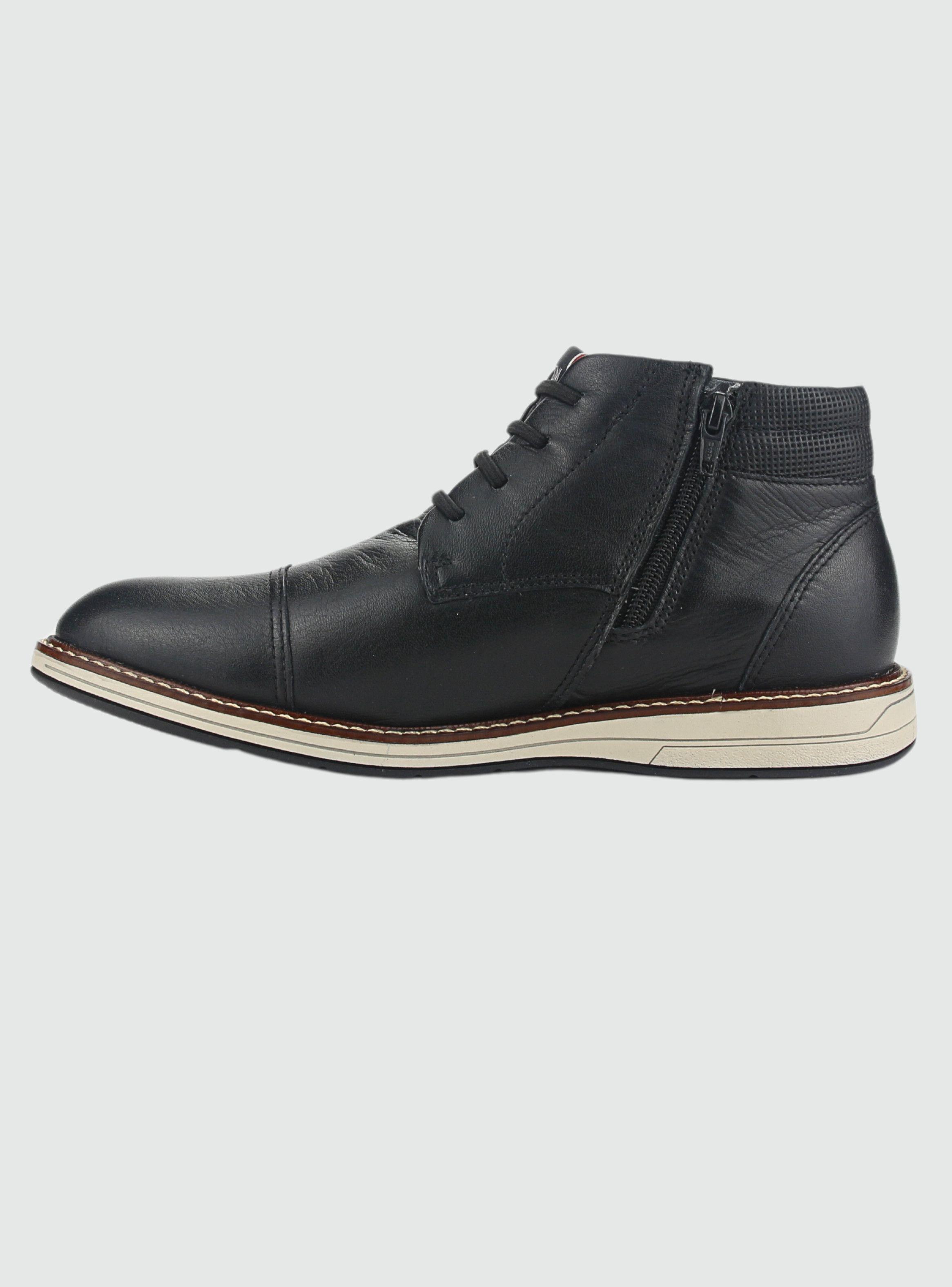 Botin Ferracini Hombre 6153 Kingston Negro Casual-1