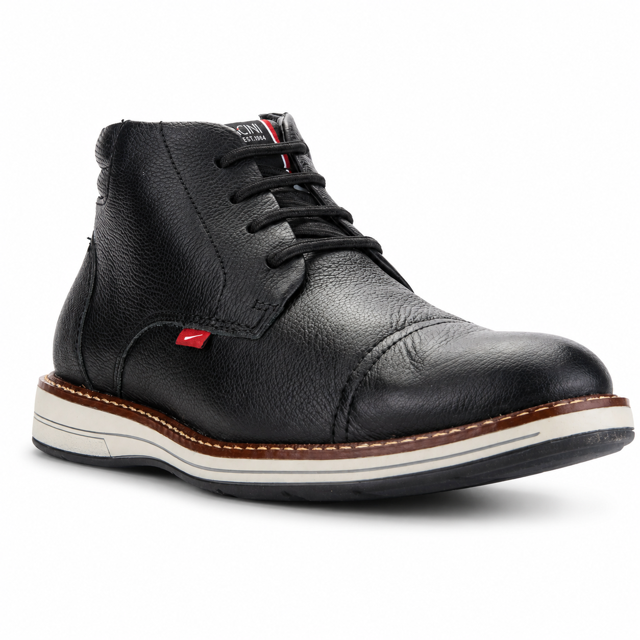 Botin Ferracini Hombre 6153 Kingston Negro Casual-2